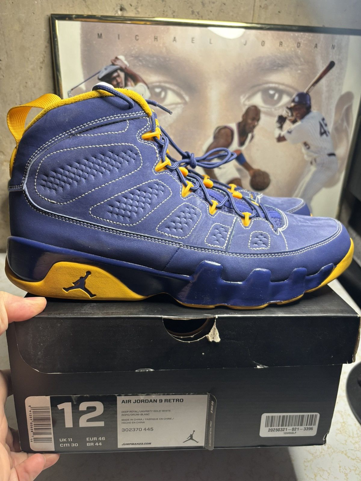 Jordan Brand Jordan Retro 9 ‘calvin bailey’ Size US 12 / EU 45 - 1 Thumbnail