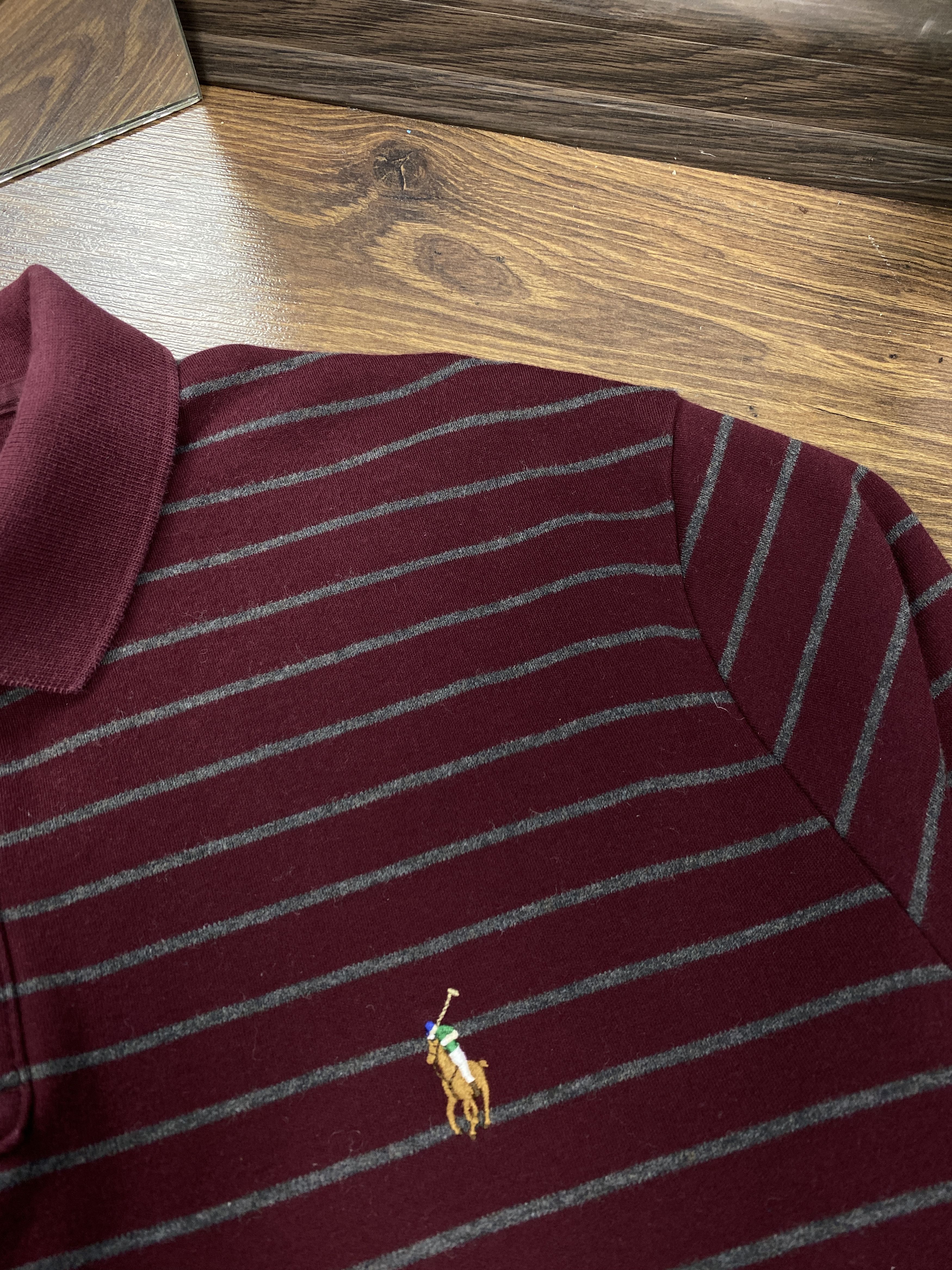 Polo Ralph Lauren Polo Ralph Lauren vintage striped polo shirt Size US XL / EU 56 / 4 - 3 Thumbnail
