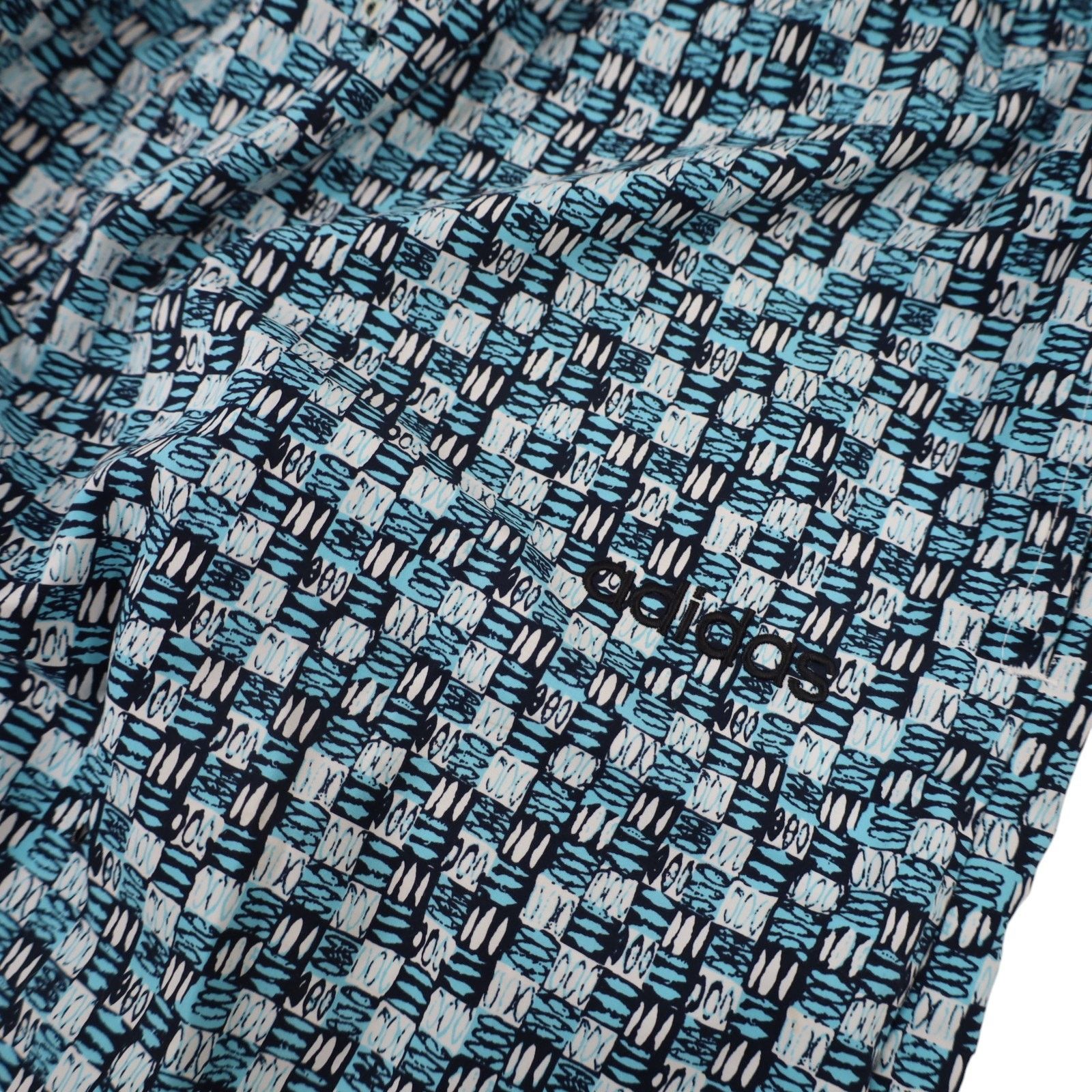 Adidas × Vintage Vintage 80s Adidas Allover Print Muscle Pants Size US 28 / EU 44 - 4 Thumbnail