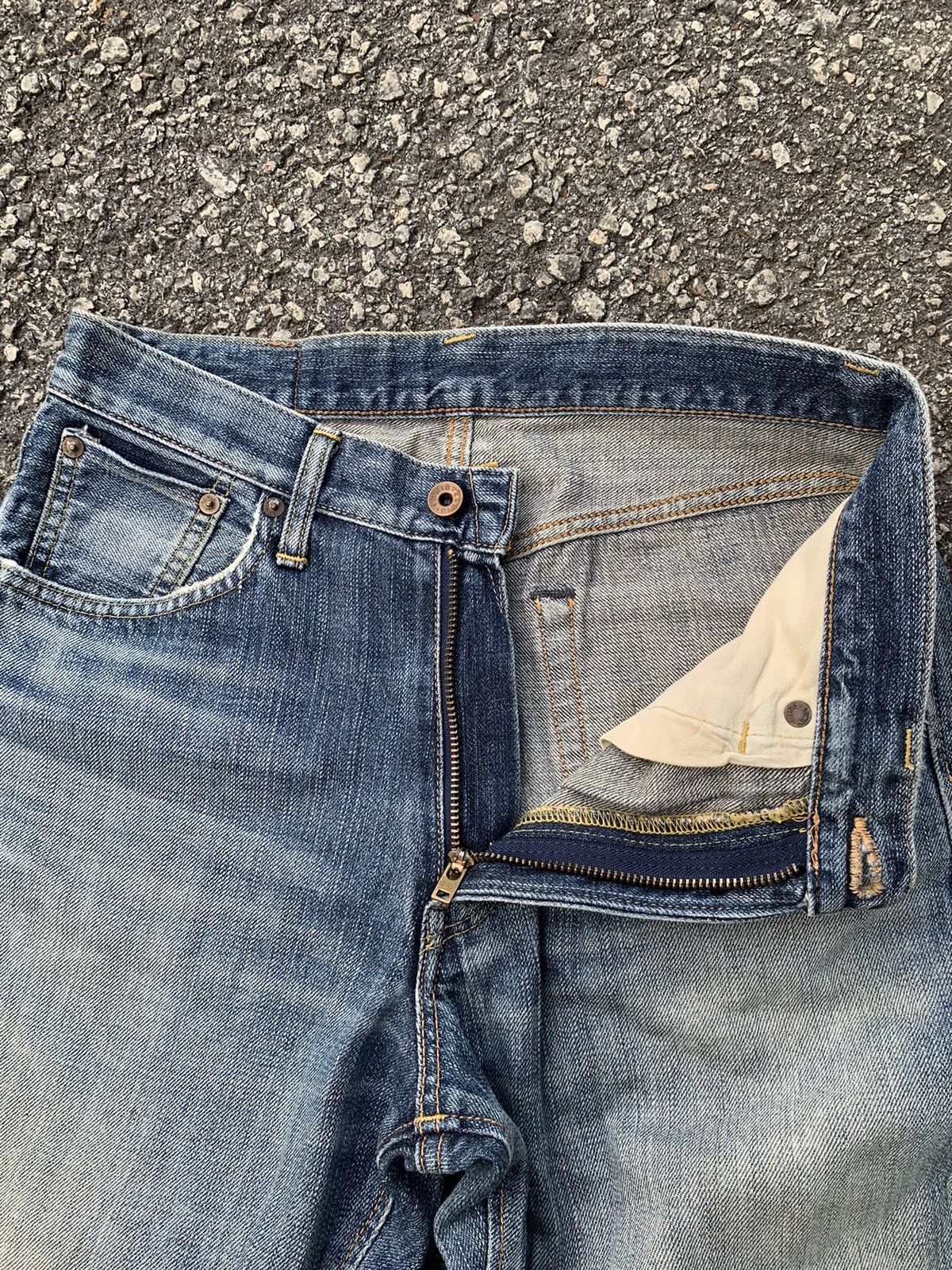 Edwin × If Six Was Nine × Kapital Vintage Edwin 505ZX Redline Selvedge distressed denim Size US 30 / EU 46 - 13 Thumbnail
