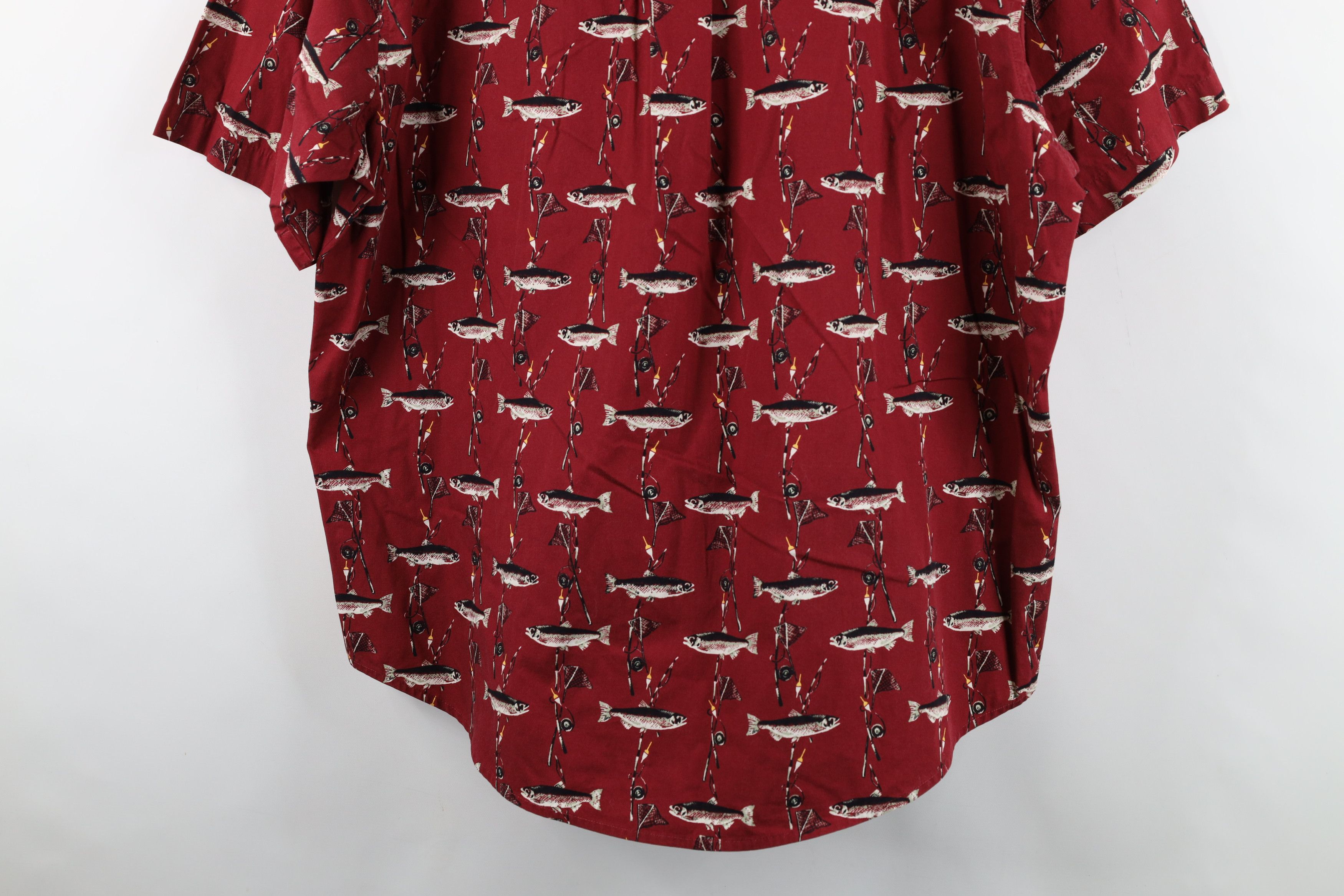 Vintage Vintage 90s Y2K All Over Print Short Sleeve Button Shirt Size US L / EU 52-54 / 3 - 12 Thumbnail