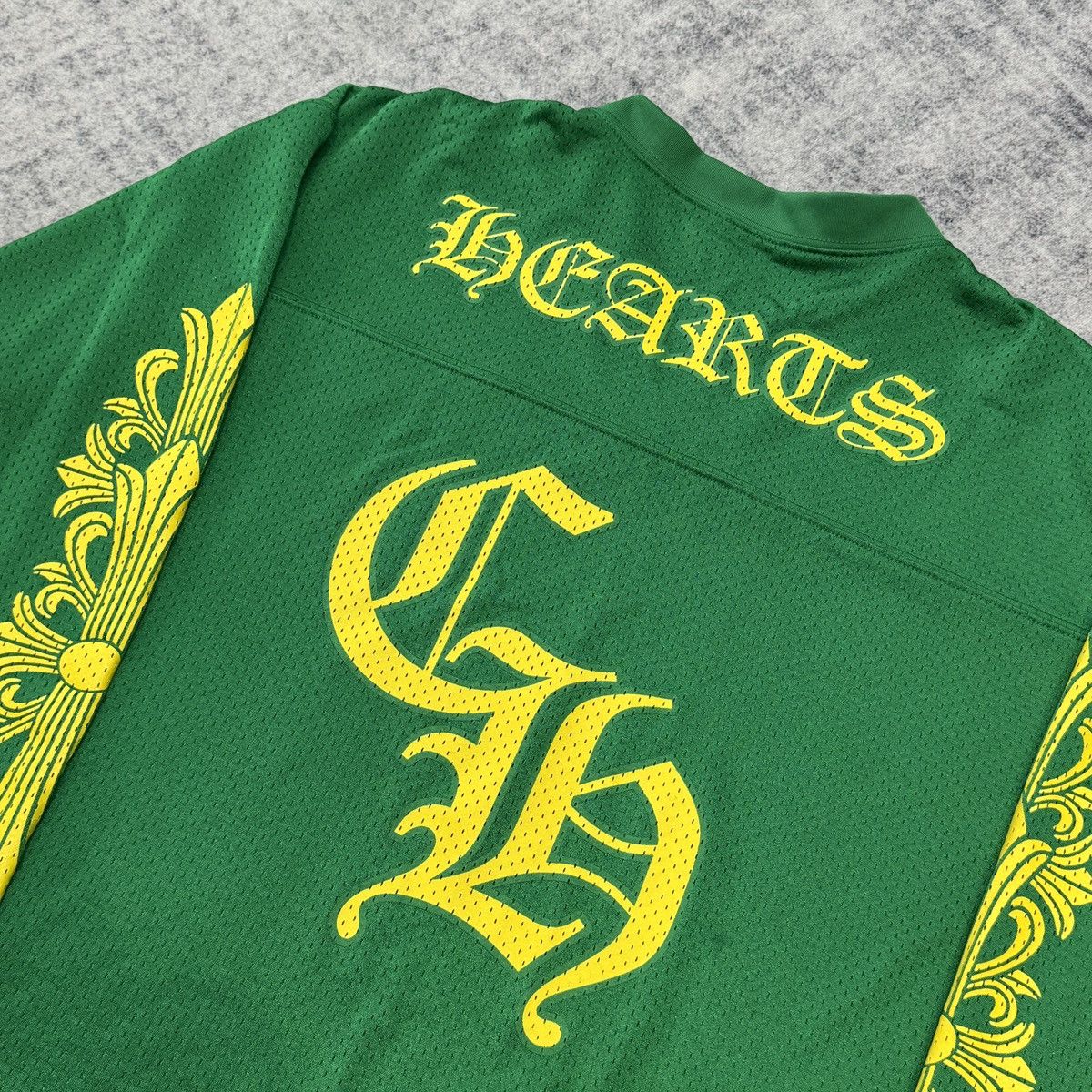 Chrome Hearts CHROME HEARTS Mesh Jersey Long Sleeve Tee GREEN Size US L / EU 52-54 / 3 - 6 Thumbnail