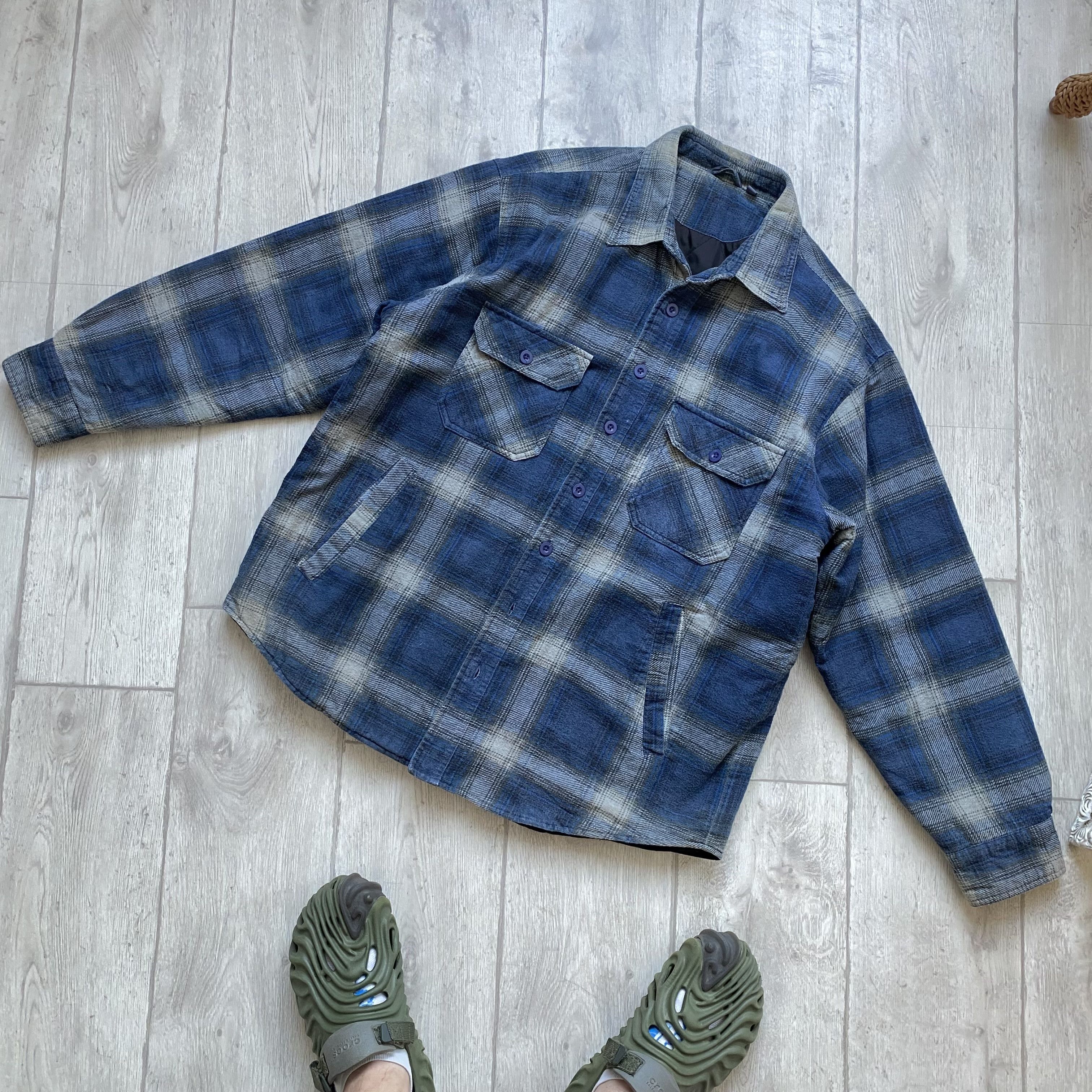 Carhartt Vintage Carhartt style Flannel Quilted Work jacket Overshirt Size US L / EU 52-54 / 3 - 8 Thumbnail