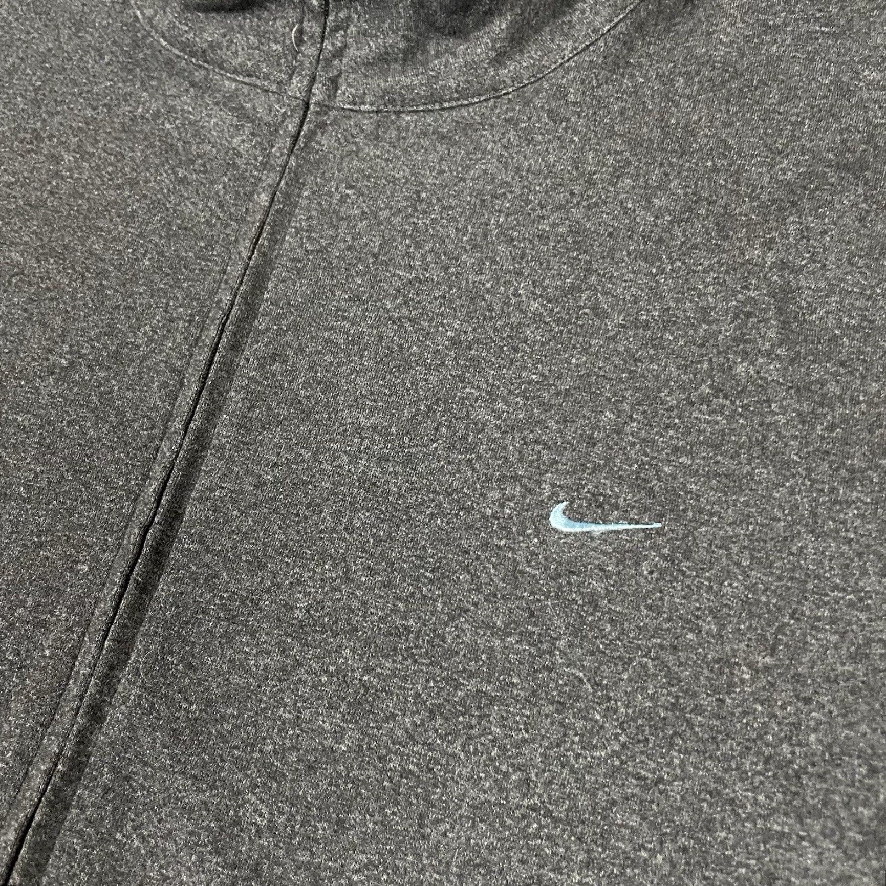 Nike VINTAGE Nike Jacket Womens L Gray Full Zip Track Casual Warm Up Size L / US 10 / IT 46 - 3 Thumbnail