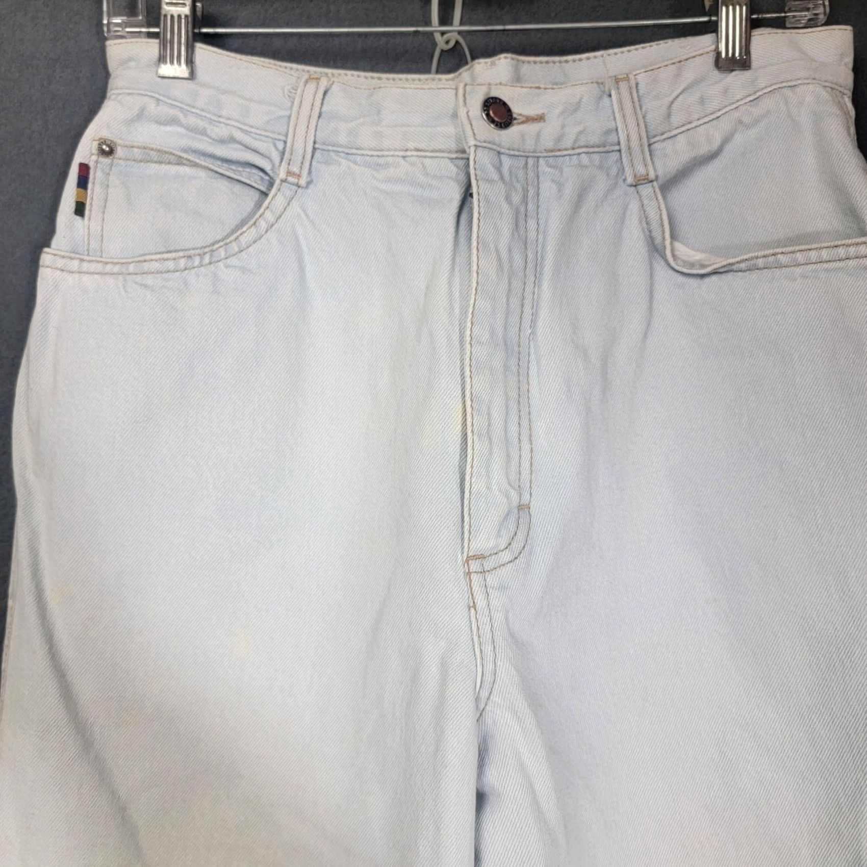 Vintage Gitano Vtg High Rise Mom Jeans 16 Long Denim Blue Straight Leg Womens 1980s Size 38" / US 16 / IT 52 - 2 Thumbnail