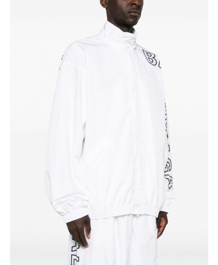 Balenciaga o1bcso1str1124 Tracksuit Jacket in White Size US L / EU 52-54 / 3 - 3 Thumbnail