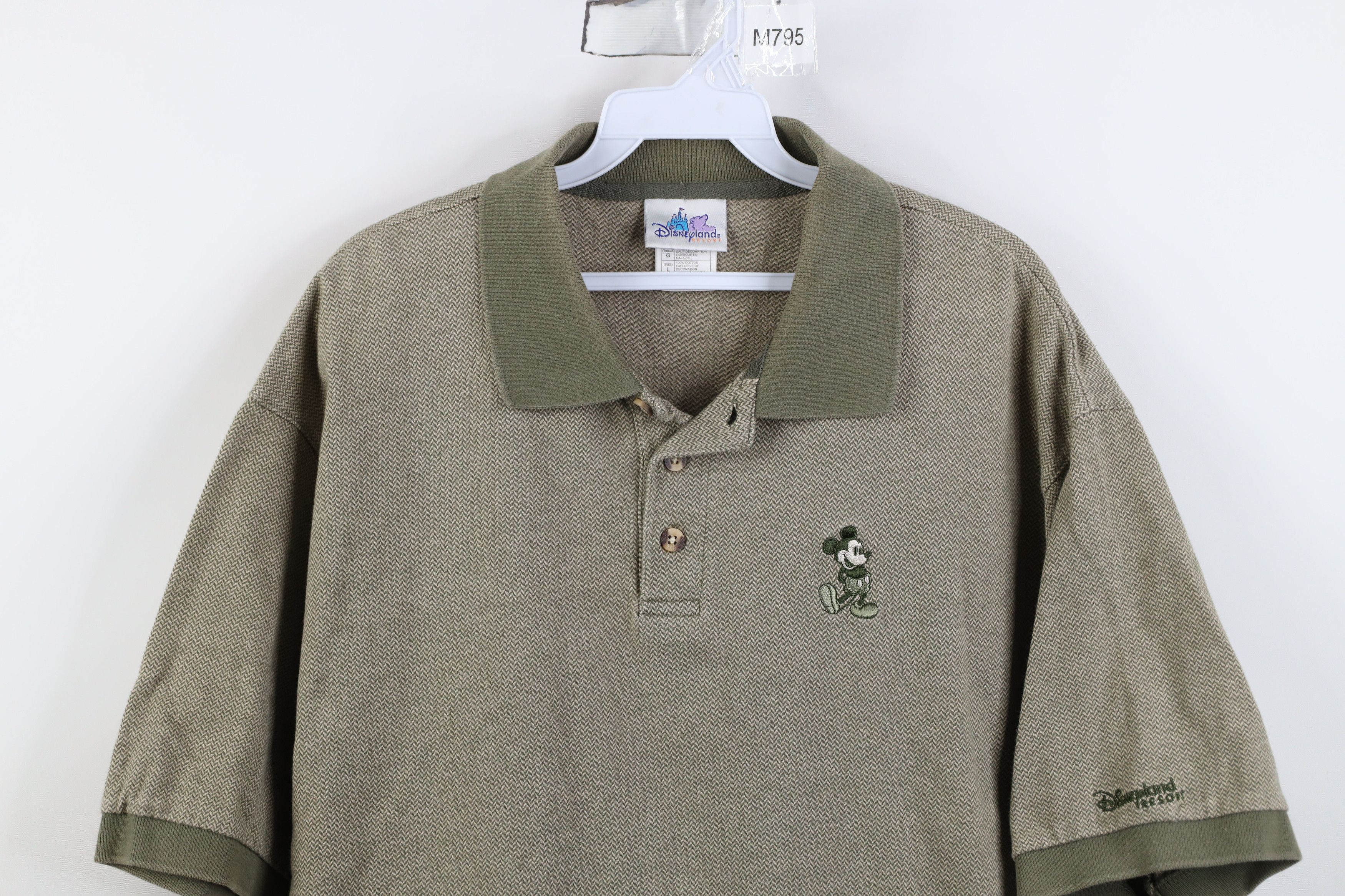 Disney Vintage 90s Y2K Disneyland Resort Mickey Mouse Polo Size US L / EU 52-54 / 3 - 2 Thumbnail