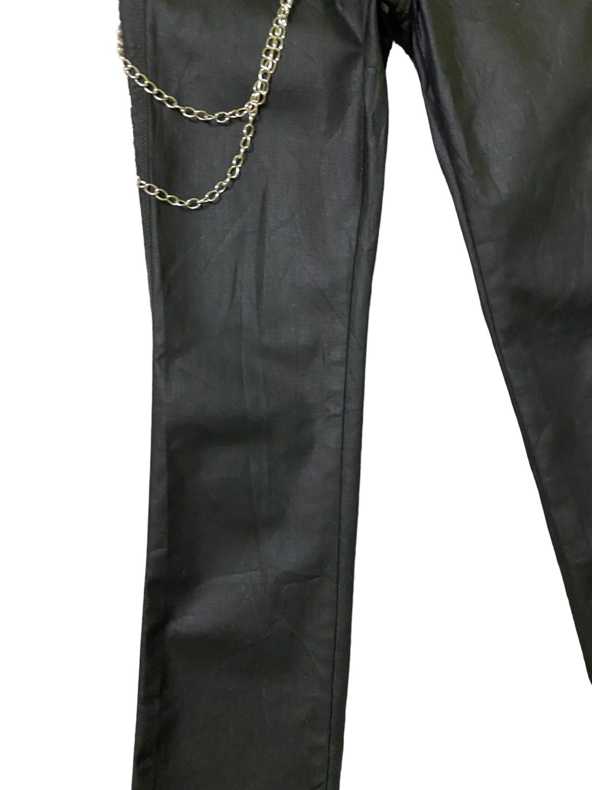 Designer × Japanese Brand × Vintage Skinny BACK NUMBER Waxed Low Rise Denim Size US 28 / EU 44 - 8 Thumbnail