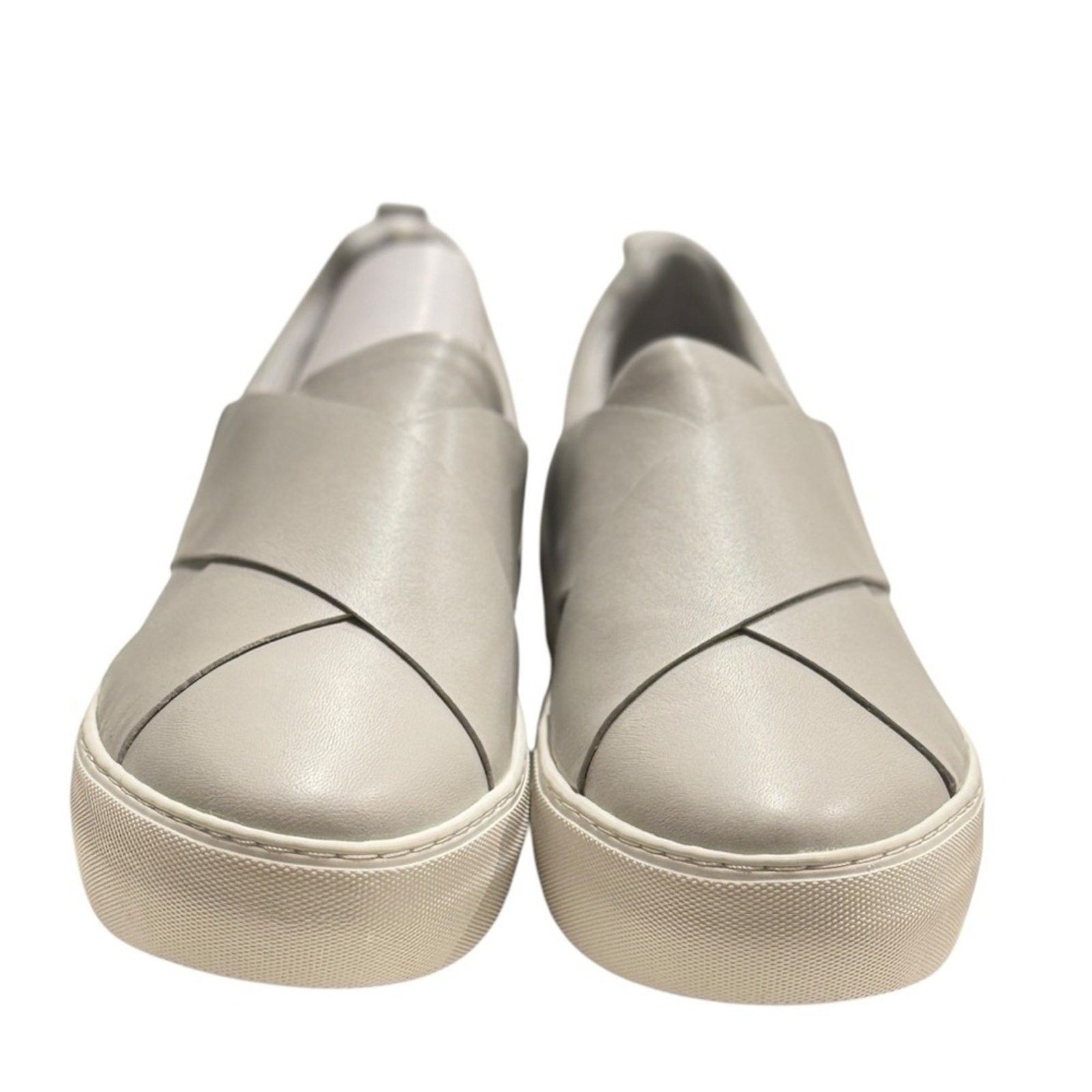 J/Slides J Slides Women's Grey Alec Leather Slip On Platform Size 7.5 Size US 7.5 / IT 37.5 - 4 Thumbnail