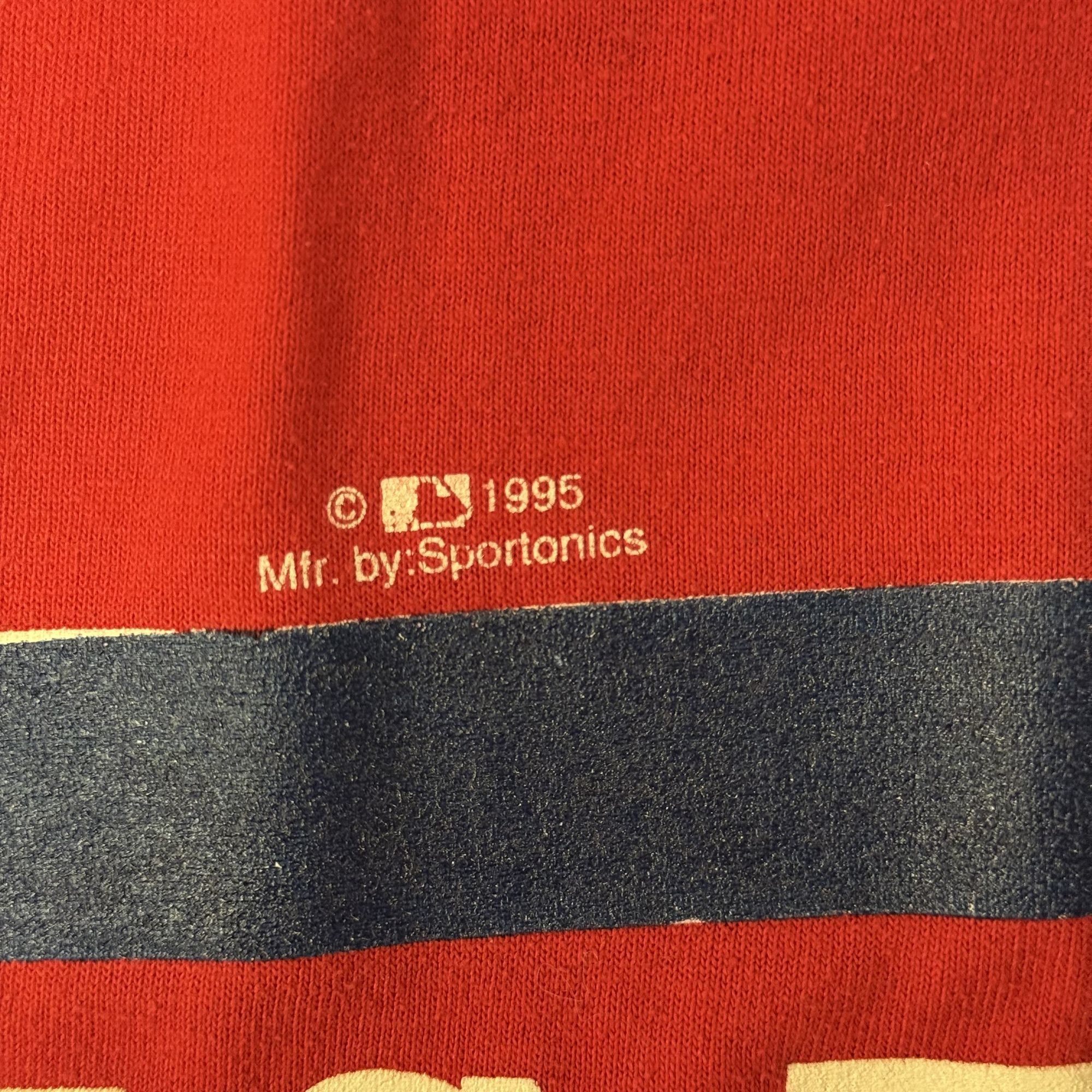 Other Vtg Sportonics 50/50 RINGER 1995 St Louis Cardinals T Shirt Size US L / EU 52-54 / 3 - 5 Thumbnail