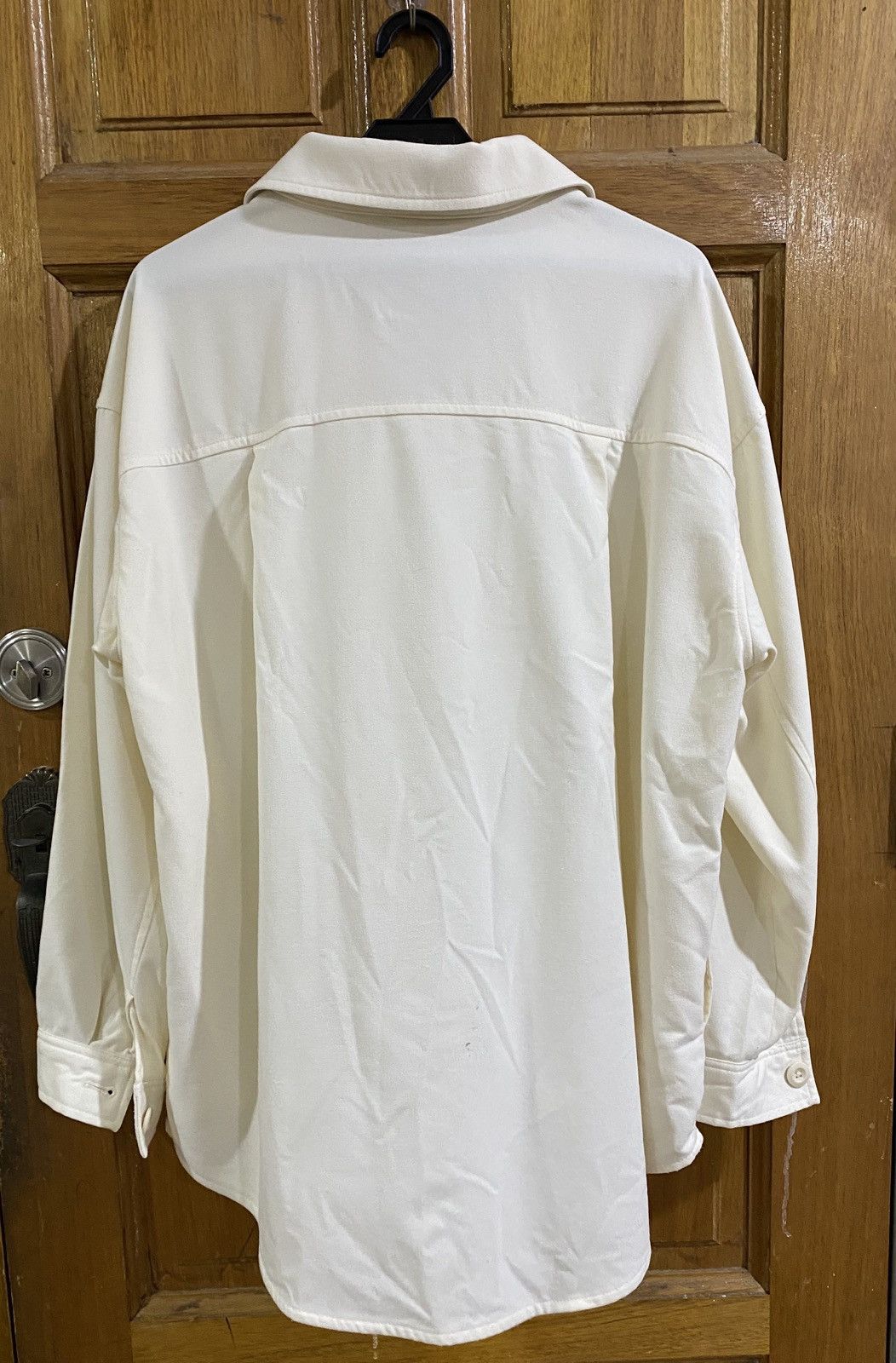 GU GU Japan Minimal Overshirt Shacket Cream White XL Size XL / US 12-14 / IT 48-50 - 2 Thumbnail