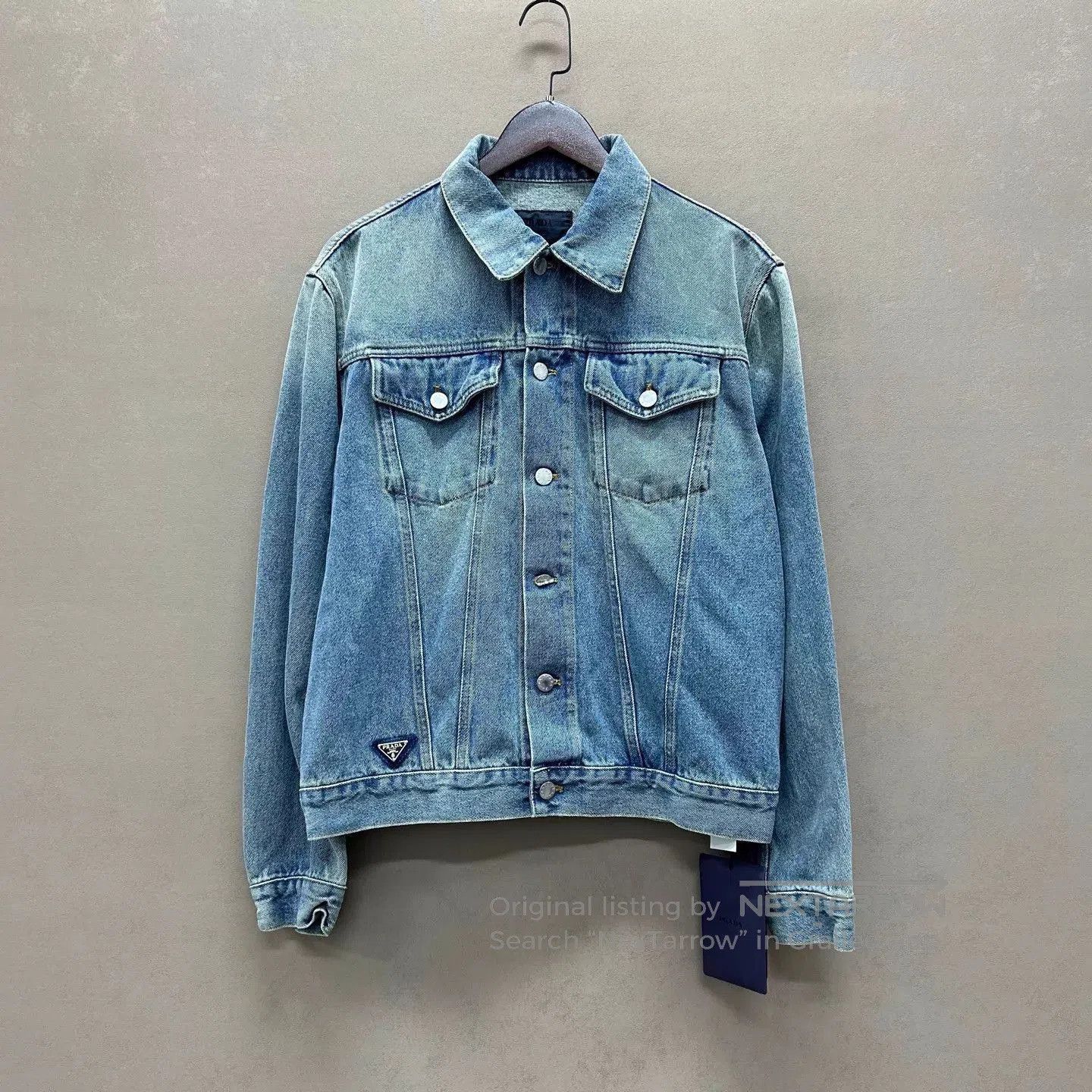 Prada Blue Denim Jacket - XL. Size US XL / EU 56 / 4 - 1 Thumbnail