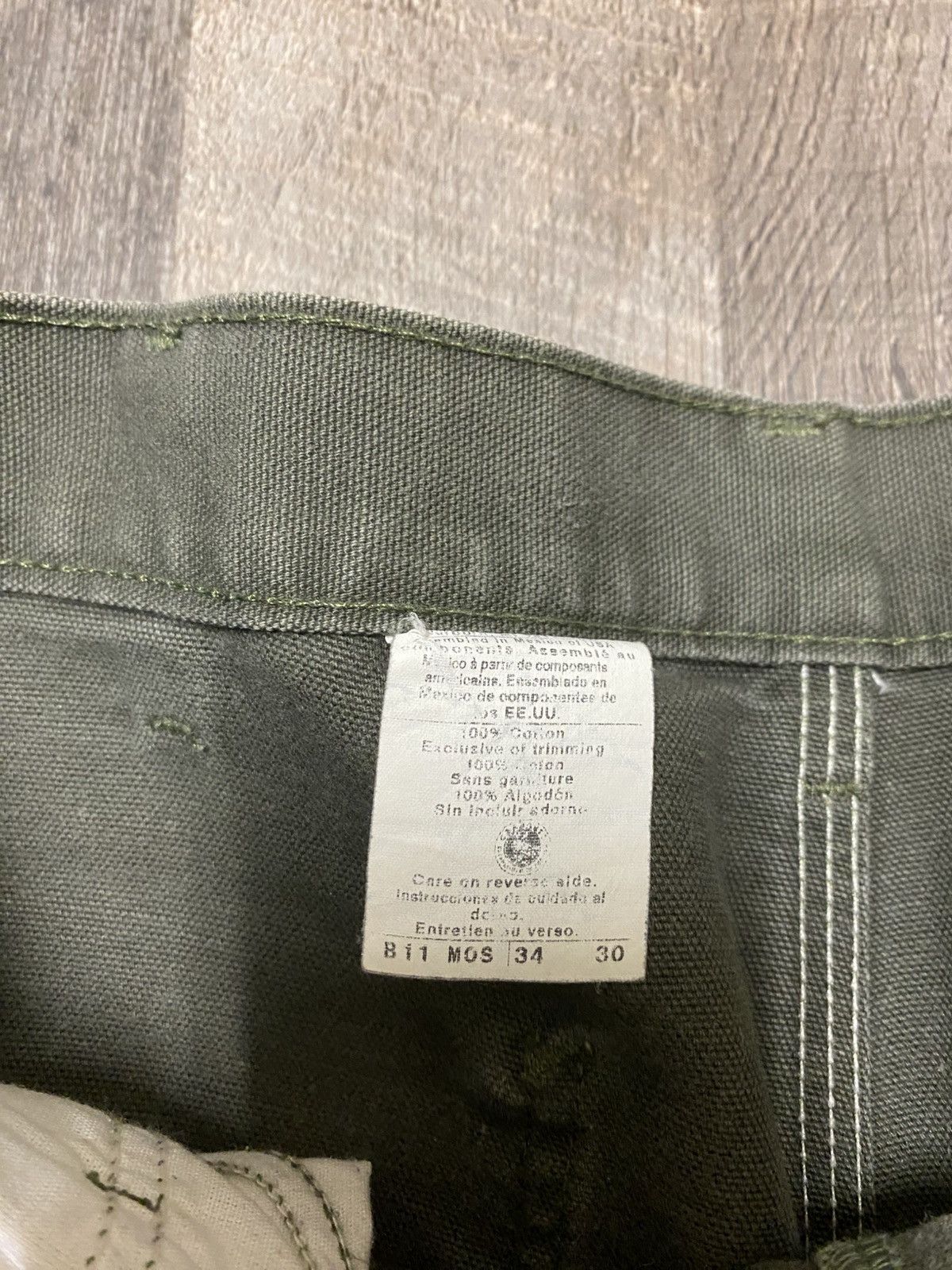 Carhartt Vintage Carhartt Olive Green Big Patch Carpenter Pants Baggy Size US 34 / EU 50 - 9 Thumbnail