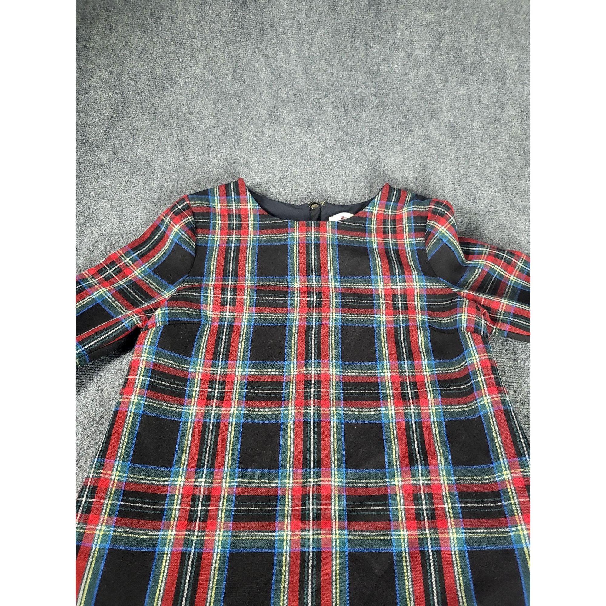 Vineyard Vines Vineyard Vines Jolly Plaid Greenwich Flutter Sleeve Shift Dr Size S / US 4 / IT 40 - 2 Thumbnail