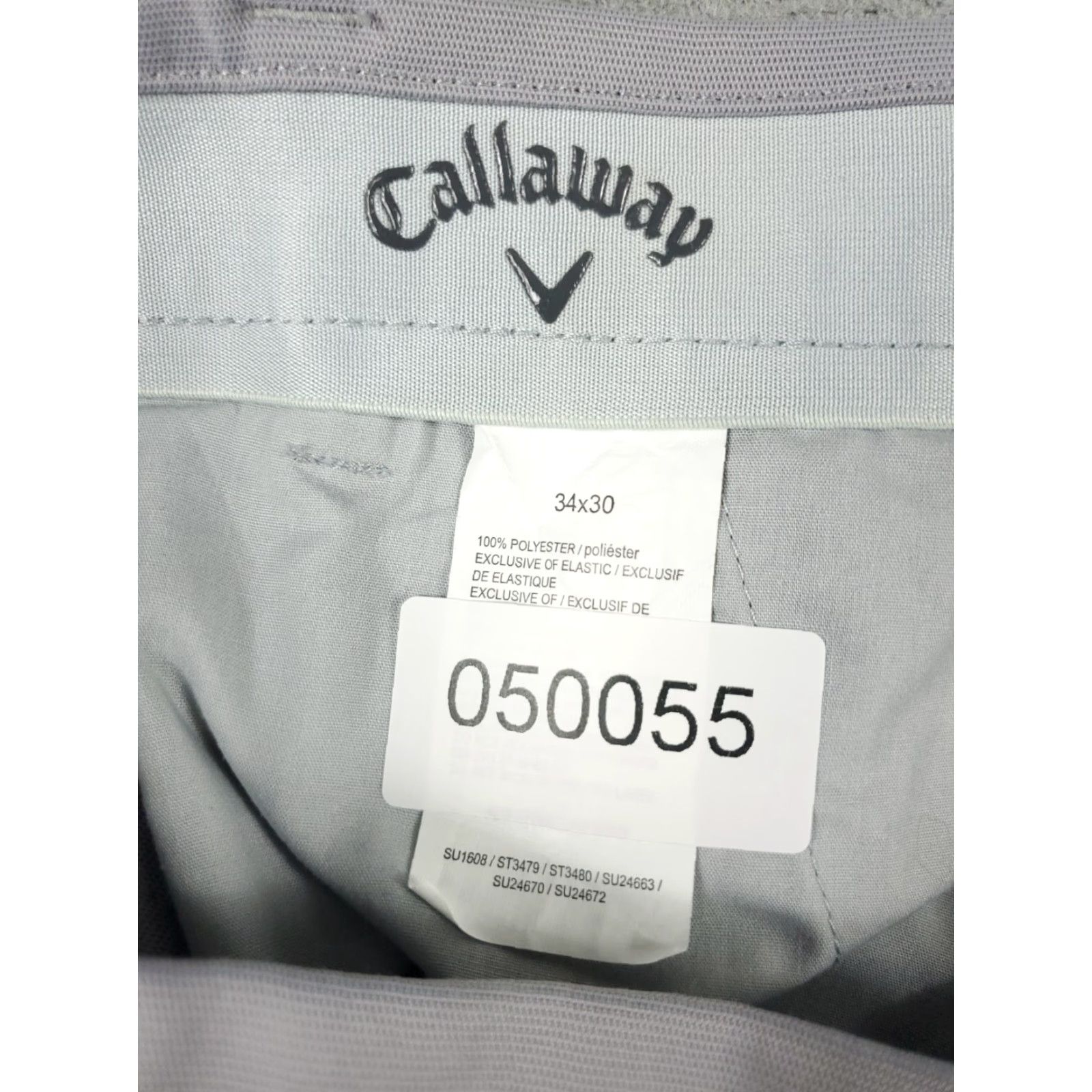 Callaway Callaway Gray Chino Pants Mens 34x30 Flat Front Casual Trousers Size US 34 / EU 50 - 8 Thumbnail
