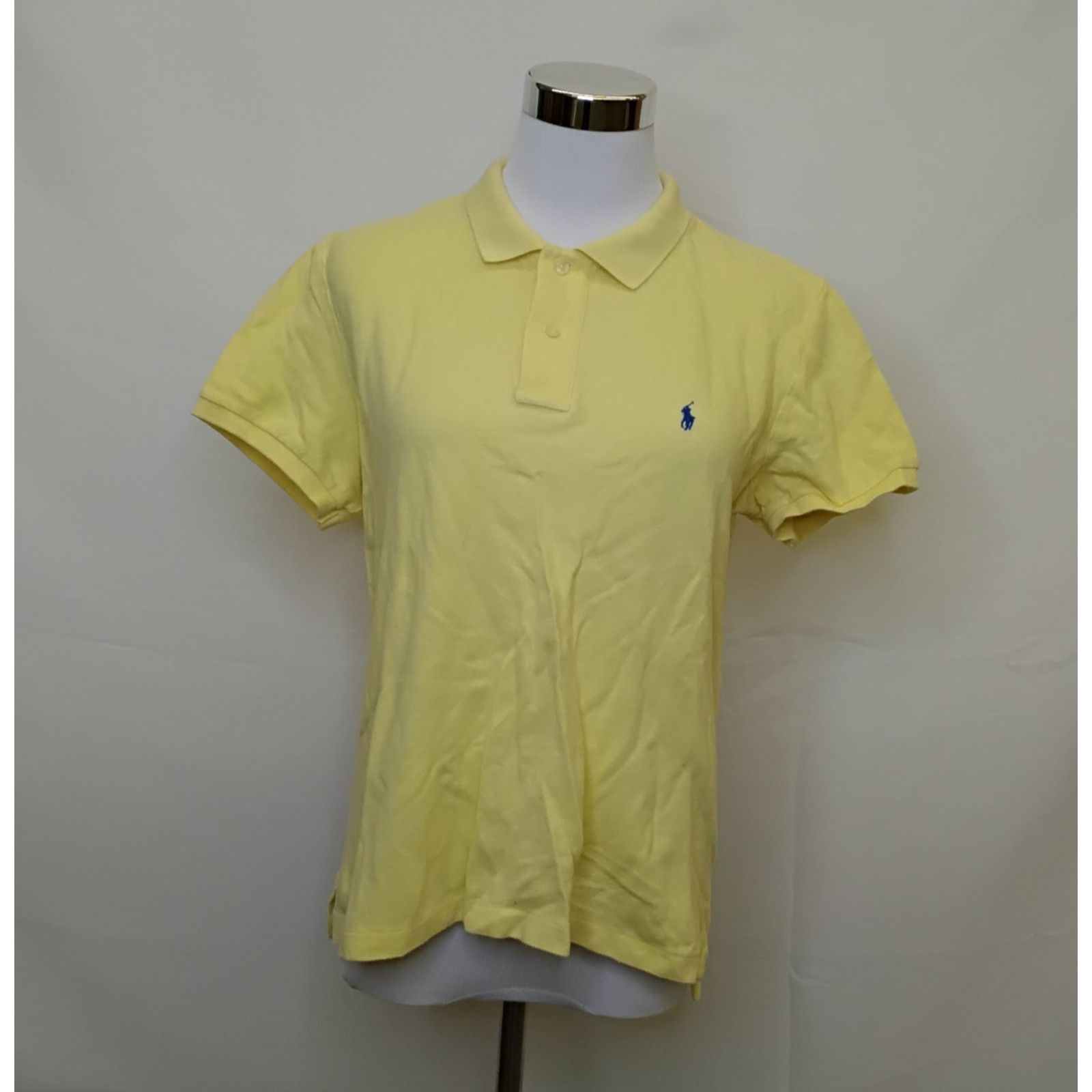 Ralph Lauren Ralph Lauren The Skinny Polo Women's XL Butter Yellow Cotton Size XL / US 12-14 / IT 48-50 - 2 Thumbnail
