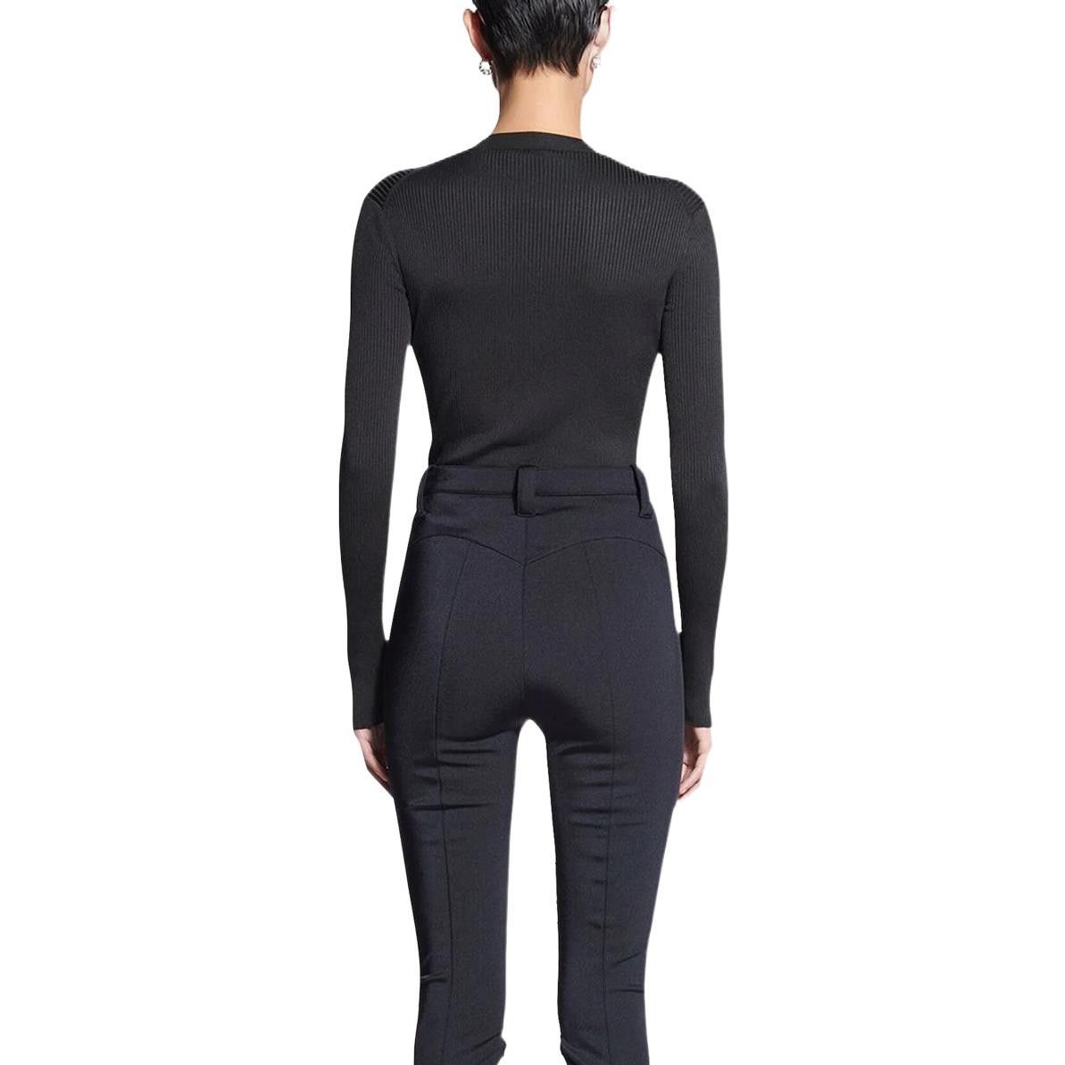 Balenciaga o1mt1gz1224 Long Sleeve Crewneck Sweater in Black Size S / US 4 / IT 40 - 3 Thumbnail