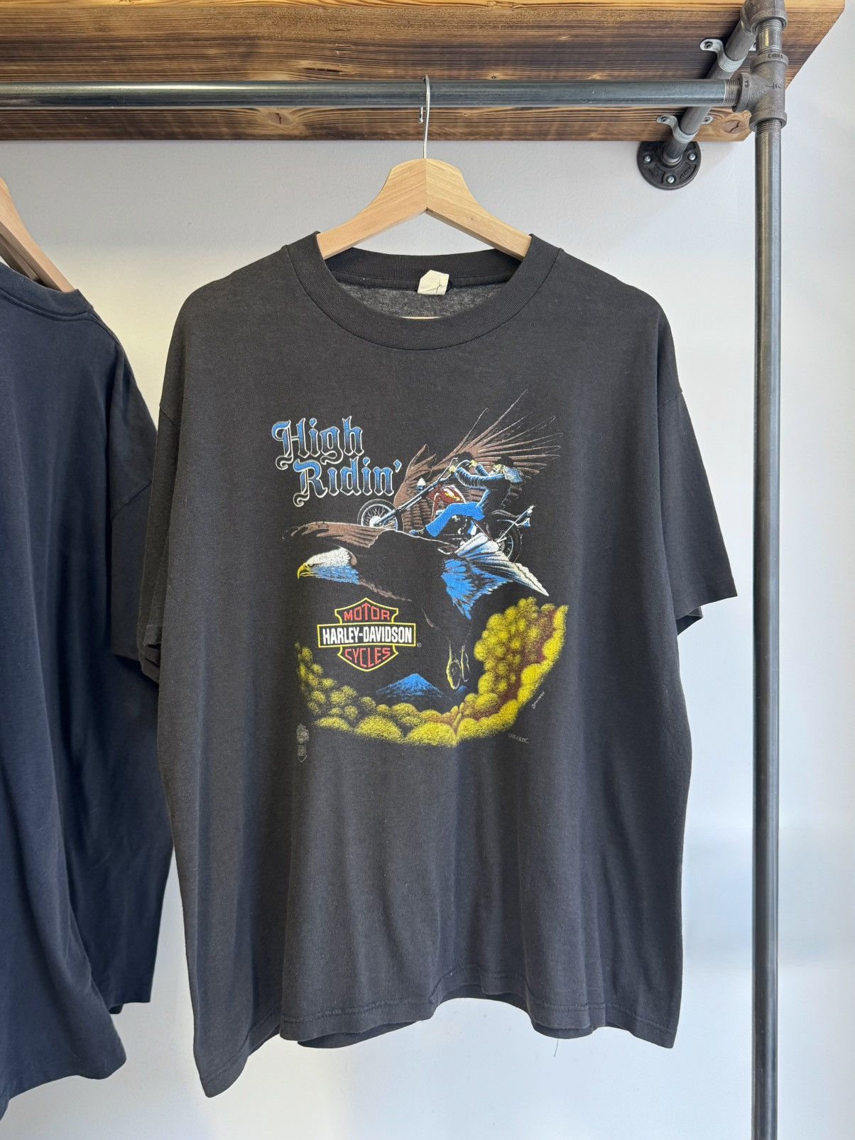 Harley Davidson 1980s Boxy Harley Davidson High Riding Fun Wear Tee Size US XL / EU 56 / 4 - 1 Preview