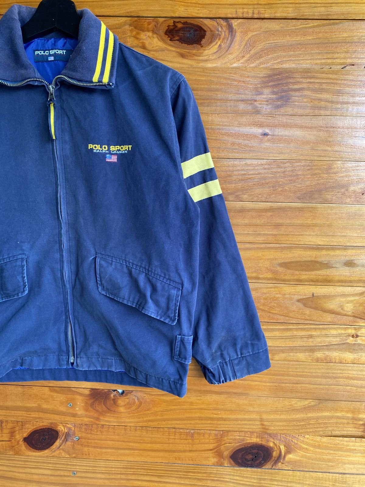 Polo Ralph Lauren Polo Sport Ralph Lauren Navy Zip Jacket – 1990s Sportswear Size US XS / EU 42 / 0 - 6 Thumbnail