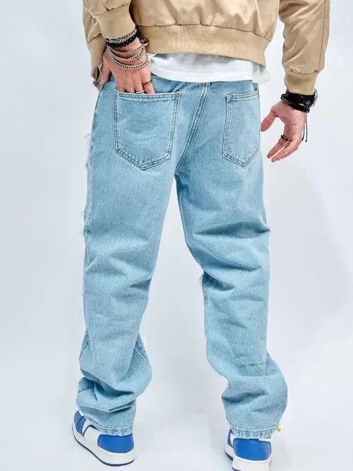 Other Distressed Ripped Y2k Denim Jeans Size US 32 / EU 48 - 4 Thumbnail
