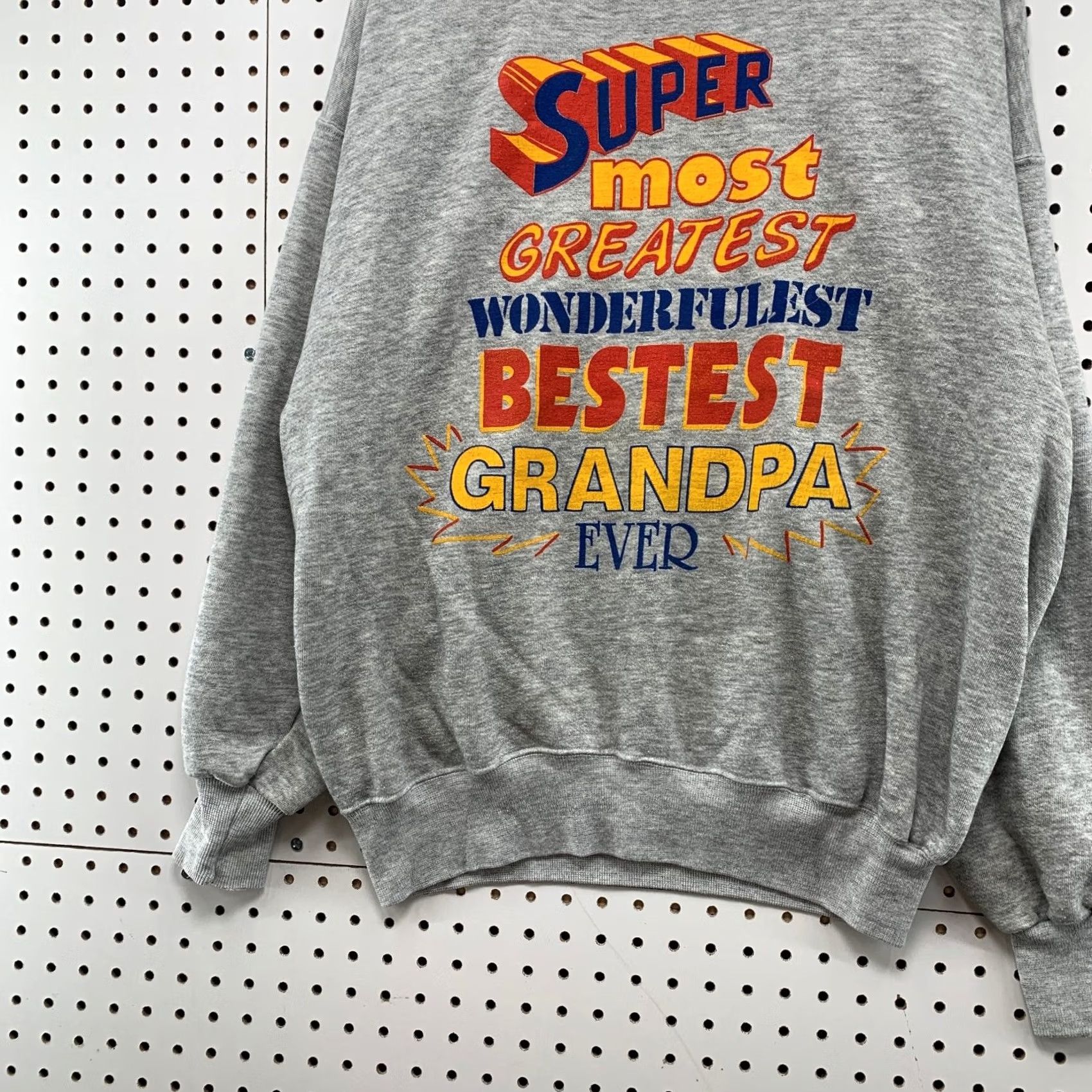 Vintage Vintage Grandpa Sweatshirt Mens XL Gray World Greatest Funny Dad Clothing Pullover Crew Neck Sweatshirt Size US XL / EU 56 / 4 - 5 Thumbnail