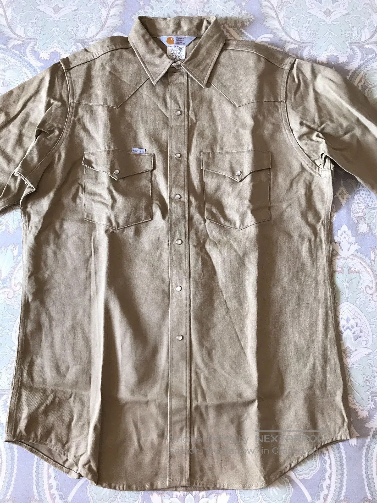 Carhartt Carhartt SU009 Khaki Western Shirt. Size US M / EU 48-50 / 2 - 3 Thumbnail