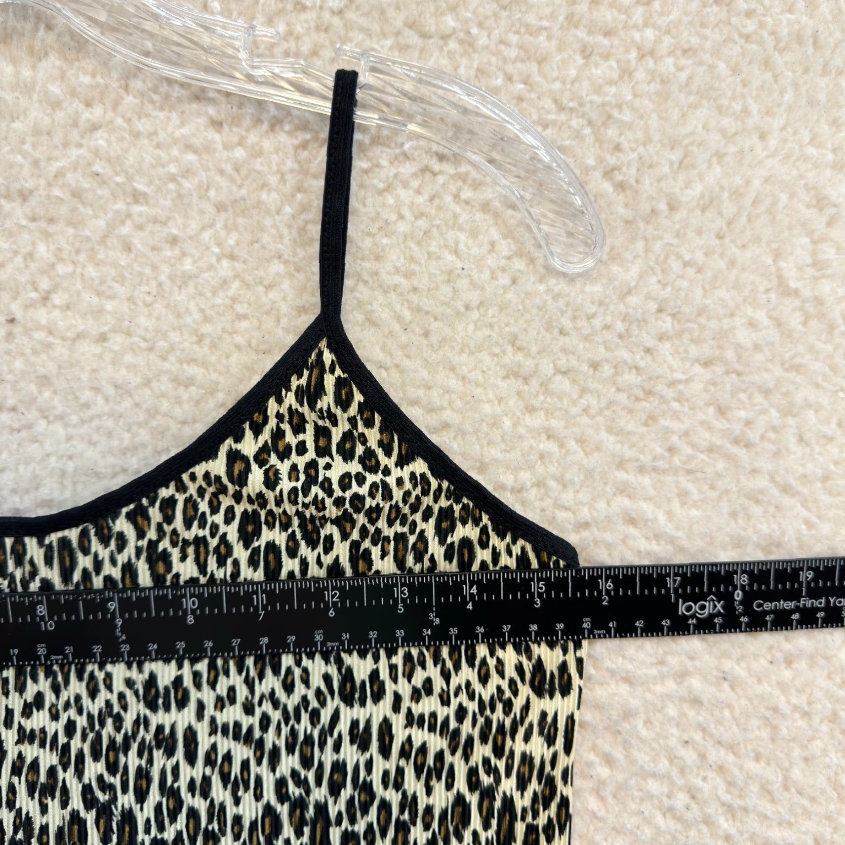 Vintage VINTAGE Petra FAshions Camisole Tank Top Medium Cheetah Leopard Boho Fairy Grunge Whimsigoth Shirt M Beige Womens Size M / US 6-8 / IT 42-44 - 4 Thumbnail