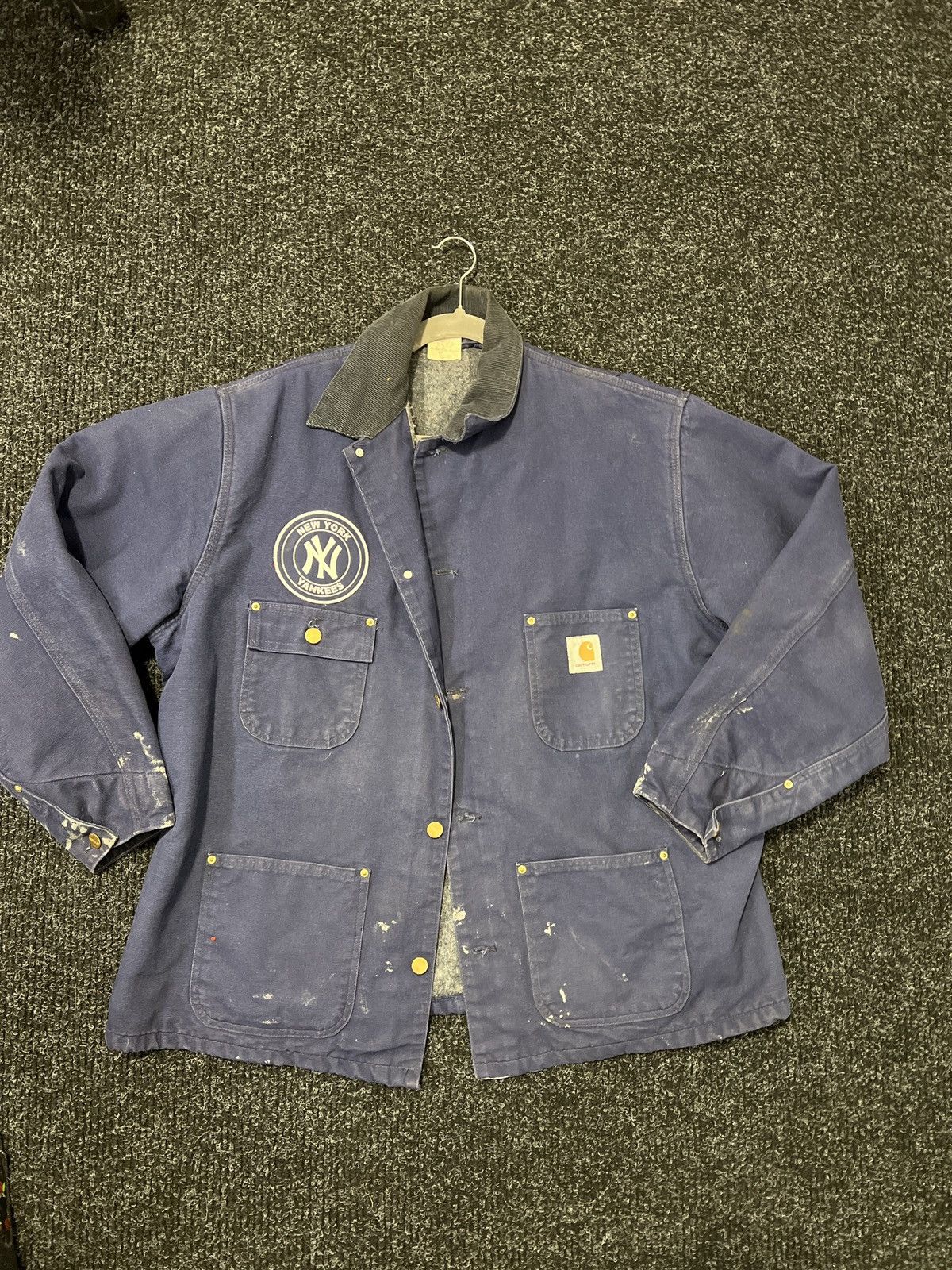 Carhartt × STUSSY CHORE COAT Men's Carhartt WIP x Stussy Chore Coat Teal / Dark Navy