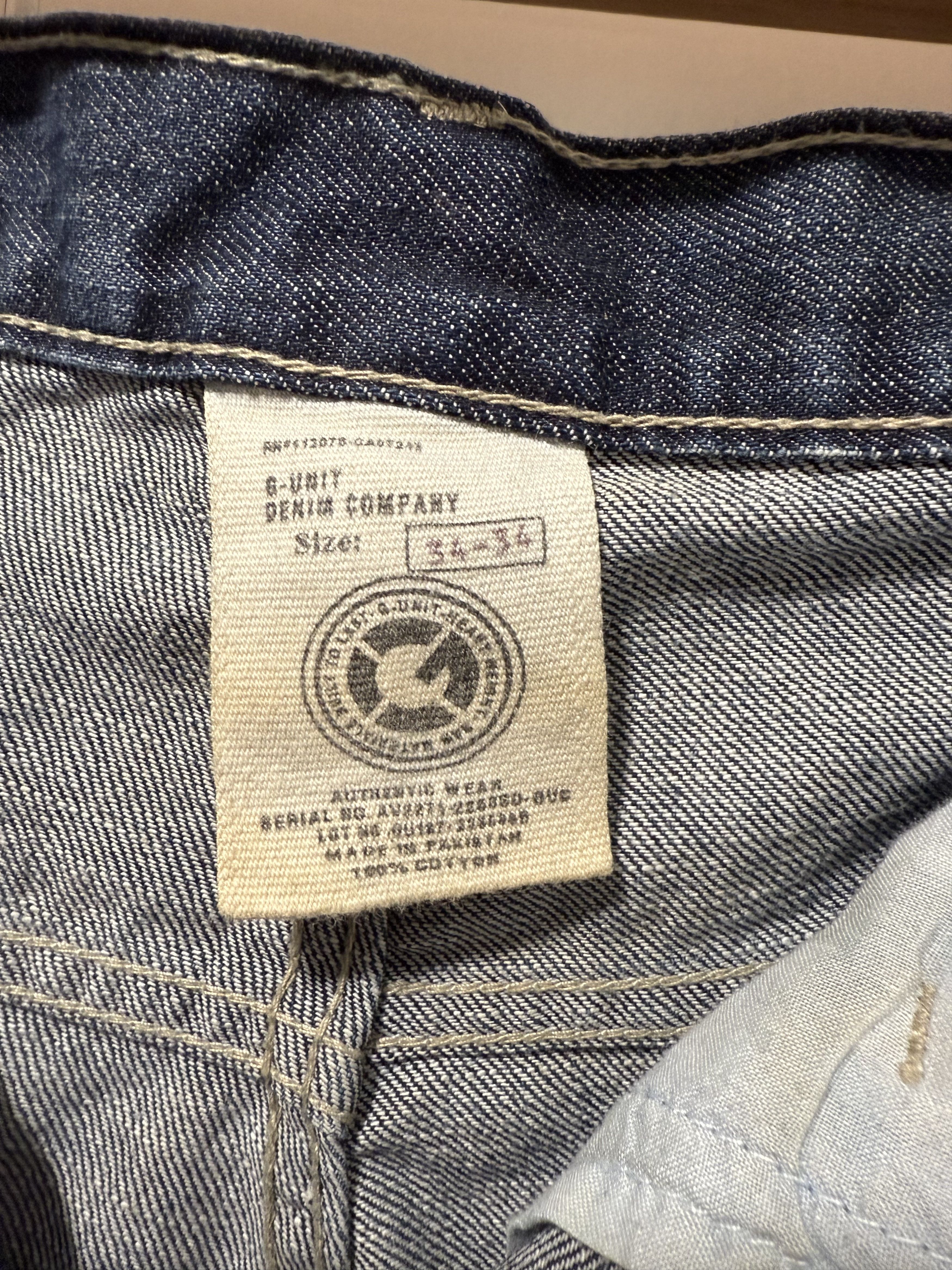 G-Unit Men's Vintage G- Unit Wide Denim Jeans 34x32 Size US 34 / EU 50 - 7 Thumbnail