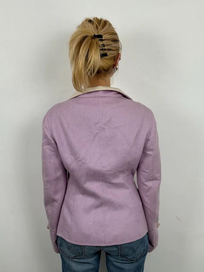 Loro Piana Loro Piana Purple Lila Officer Cashmere Buttoned Jacket Size S / US 4 / IT 40 - 2 Thumbnail