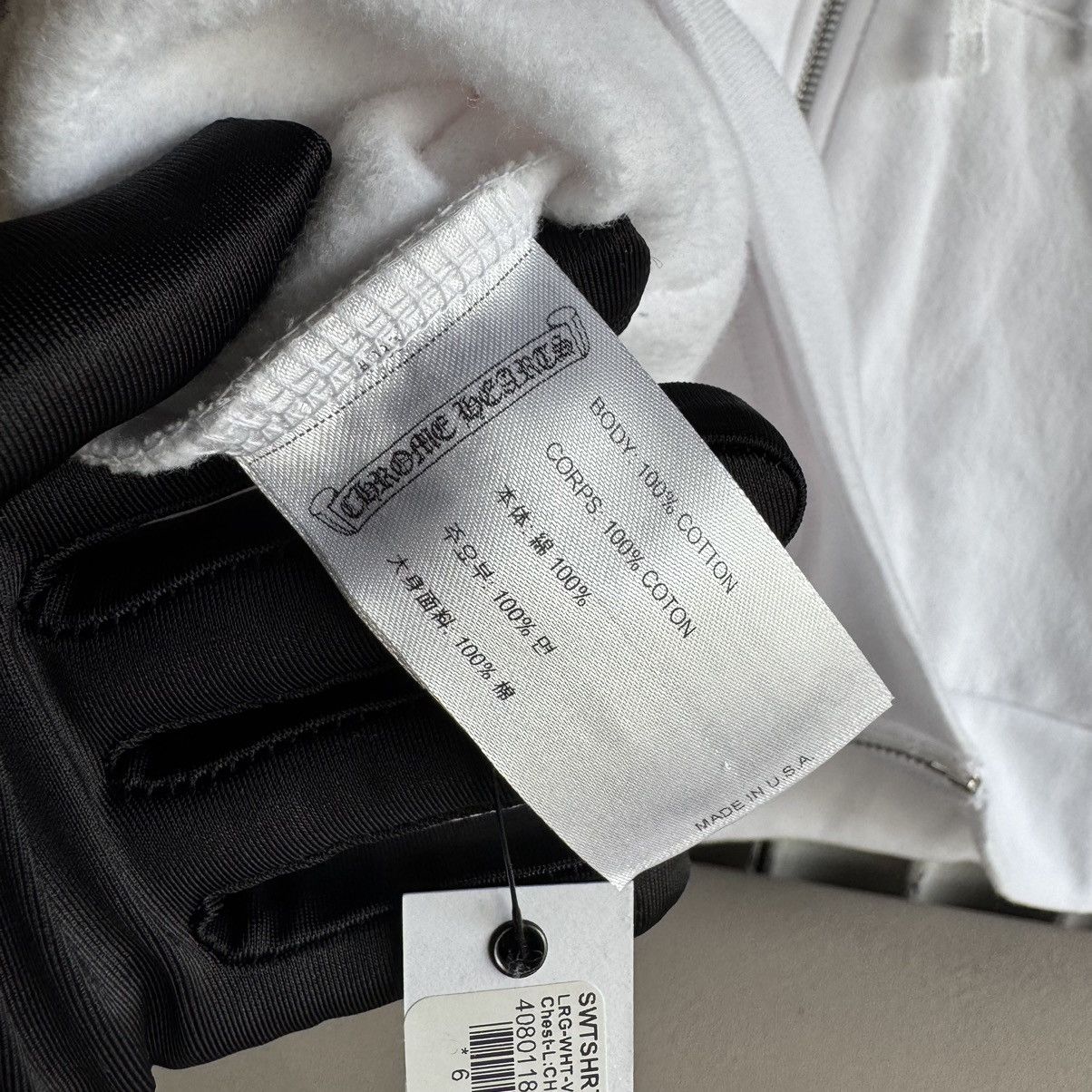 Chrome Hearts CHROME HEARTS - VERTICAL LOGO HOODIE ZIP Size US L / EU 52-54 / 3 - 10 Thumbnail
