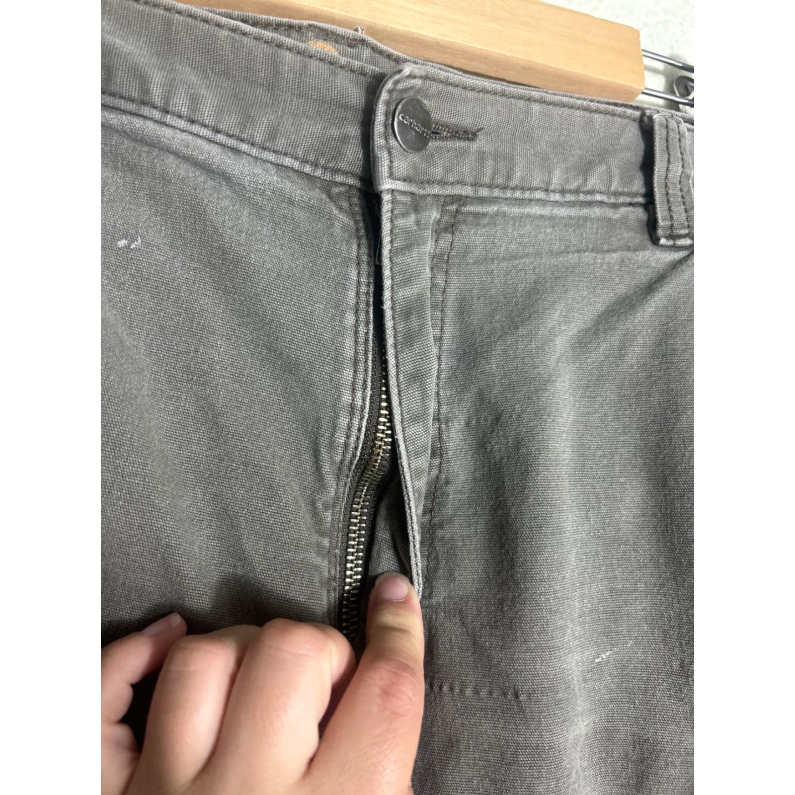 Carhartt VINTAGE Carhartt Canvas Cargo Work Shorts Mens 36x11 Relaxed Fit 103542 Faded Brown Size US 36 / EU 52 - 7 Thumbnail