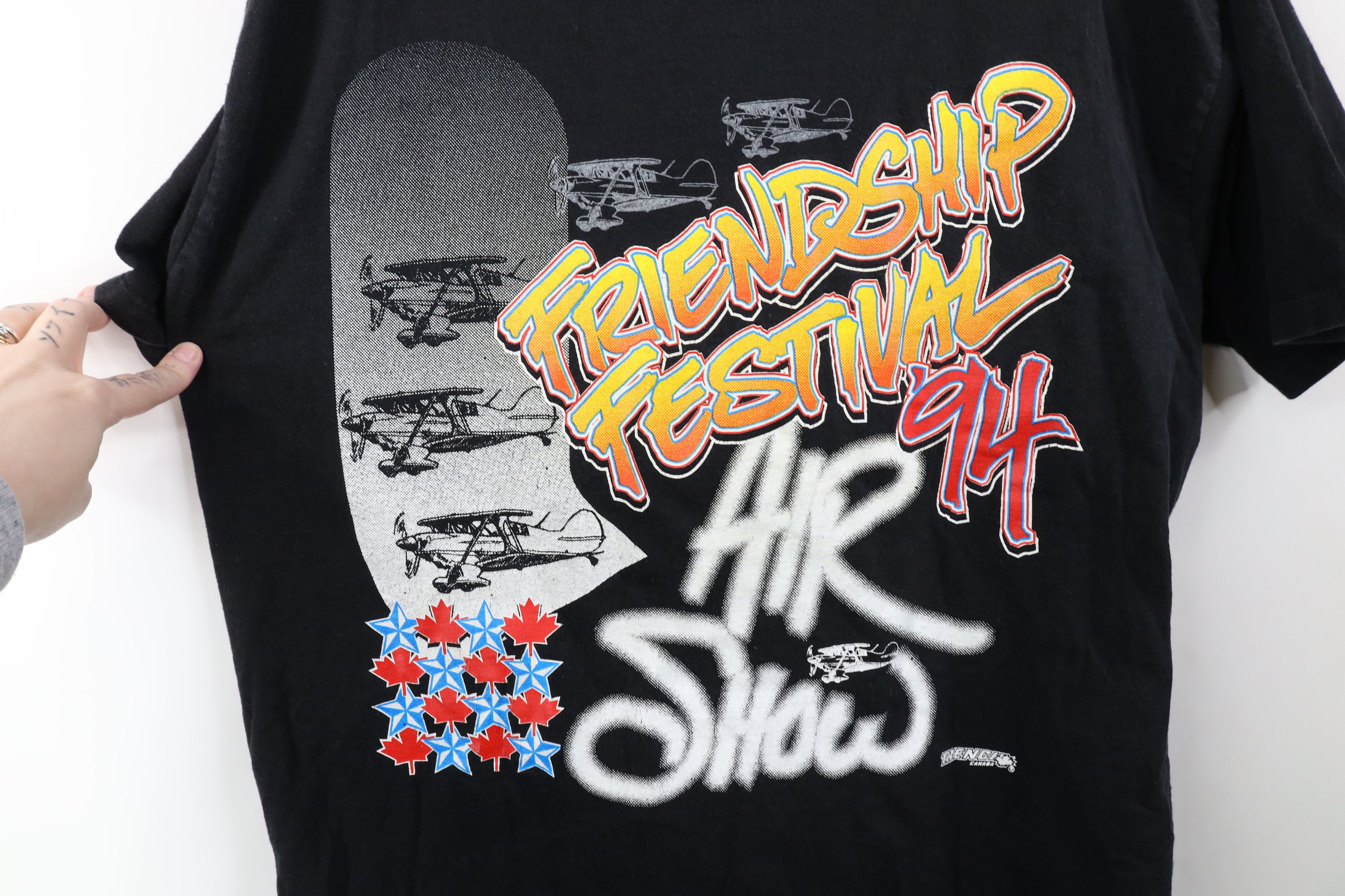 Vintage Vintage 90s 1994 Friendship Festival Air Show Canada T-Shirt Size US XL / EU 56 / 4 - 4 Thumbnail