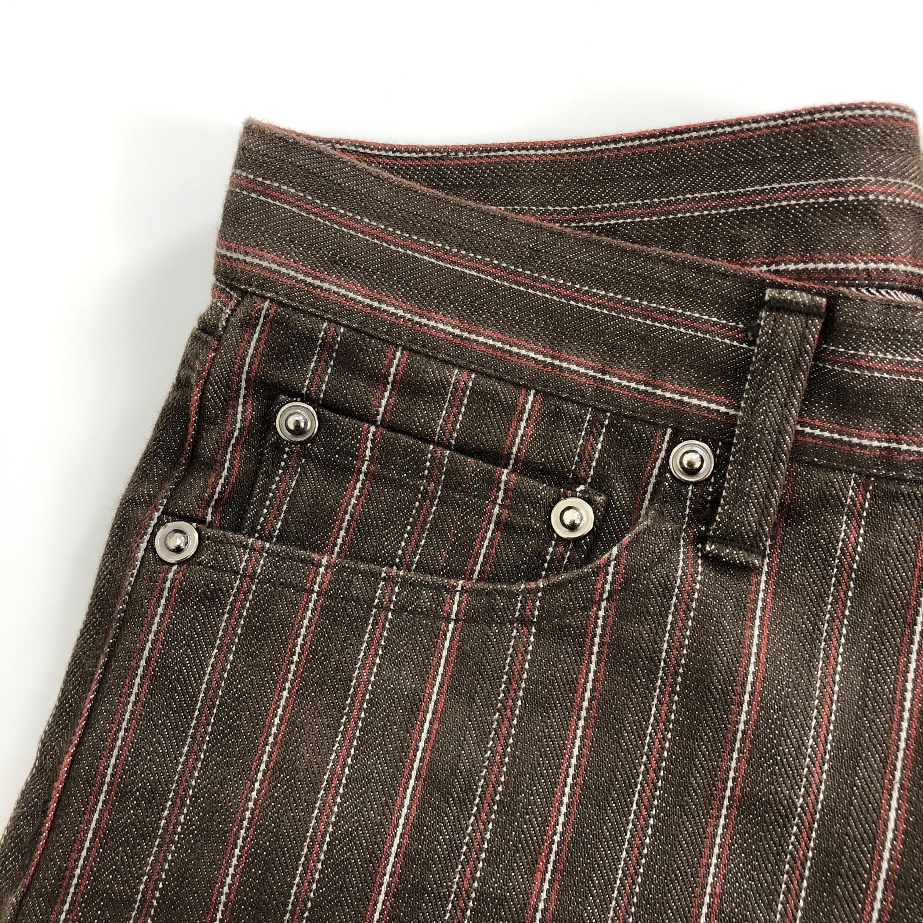 semanticdesign 2000s Semanticdesign Striped Lined Lgb Style Flared Jeans Size US 31 - 6 Thumbnail