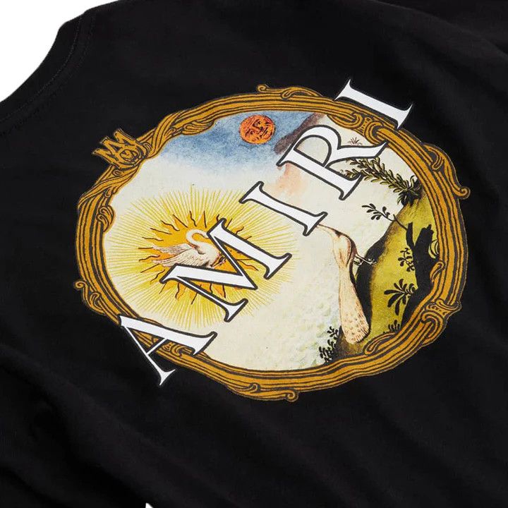 Amiri o1mle0325 Landscape Frame Long Sleeve T-Shirt in Black Size US L / EU 52-54 / 3 - 4 Thumbnail