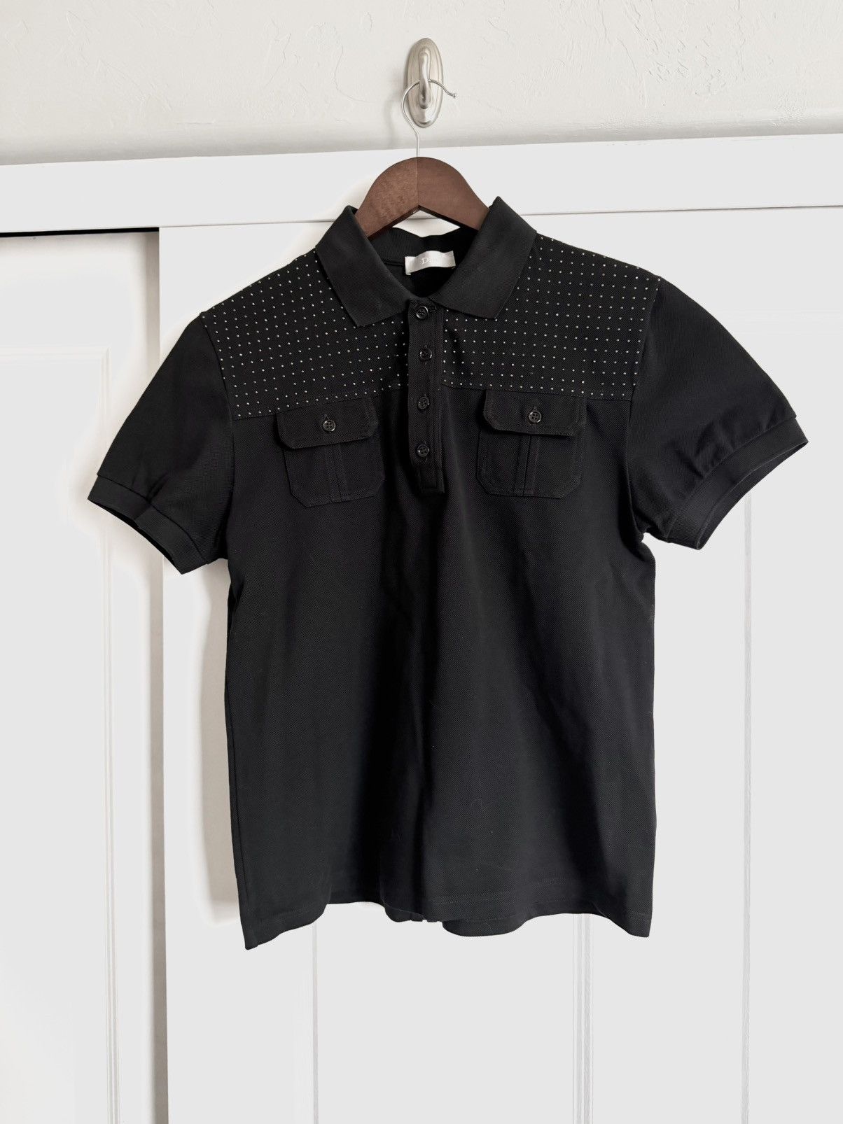 Dior × Hedi Slimane Dior Homme AW06 Sequin Polo | Grailed