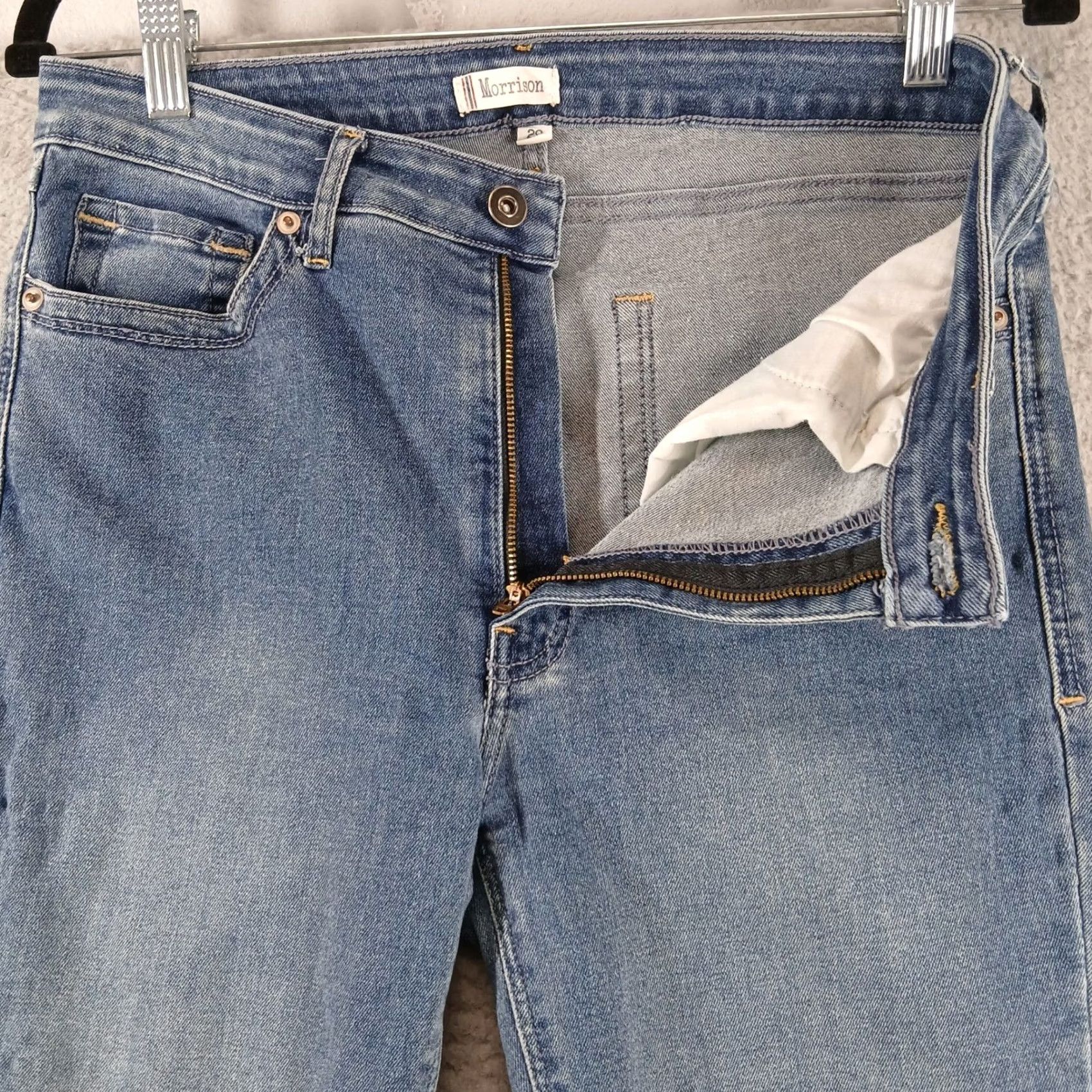 Vintage Morrison Jeans Bootcut Medium Wash High Rise 29 32in Inseam 5-Pocket Denim Women Boys? Size 29" - 7 Thumbnail