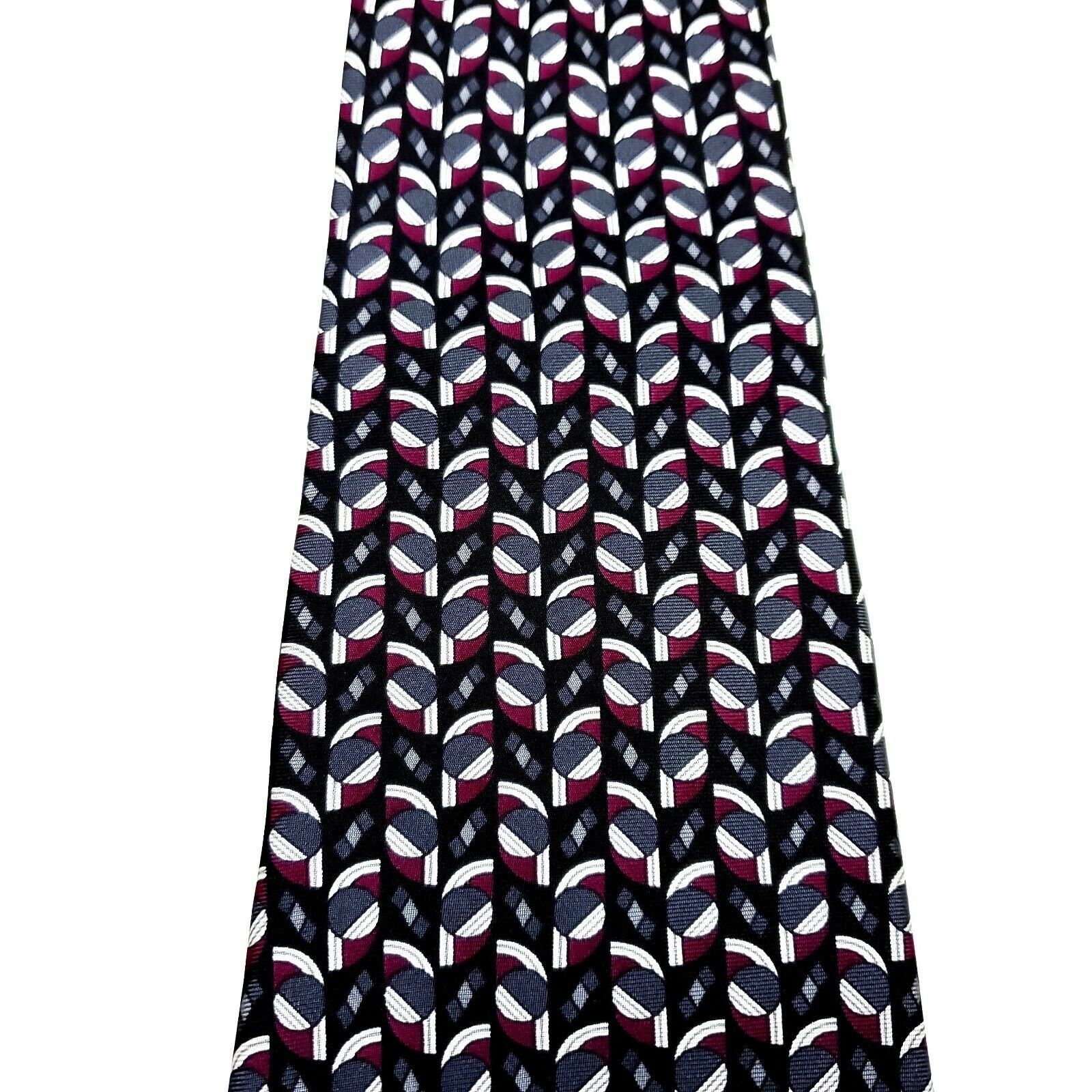 Arrow Arrow Silk Tie Print Black Short Wide Geometric Size ONE SIZE - 2 Thumbnail
