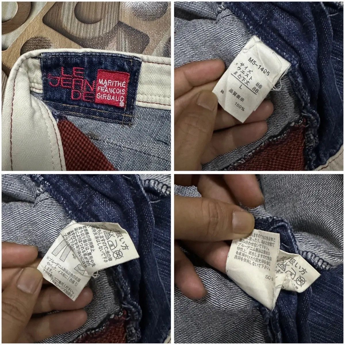 Marithe + Francois Girbaud GRAILS🔥 MARITHE FRANCOIS GIRBAUD JEANS VERY RARE DENIM PANTS Size US 33 - 20 Thumbnail
