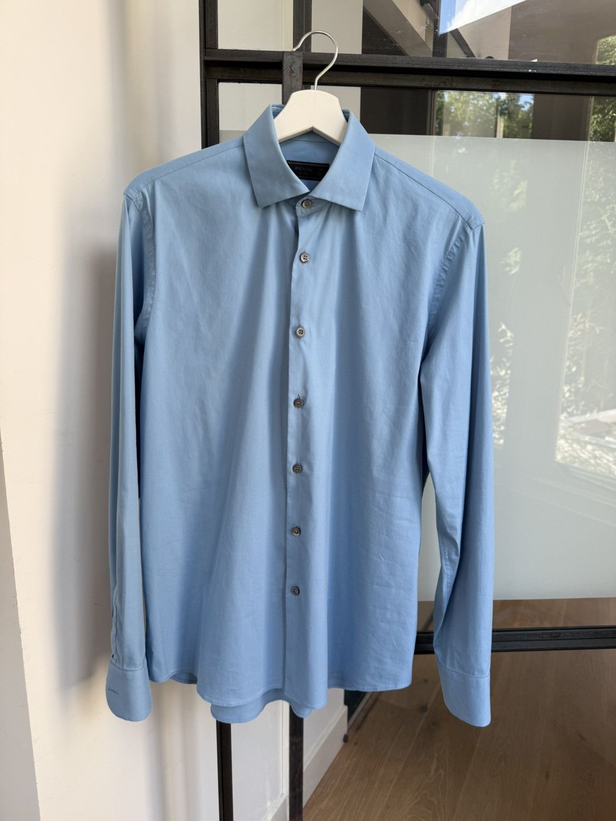 Prada Prada light blue suit shirt Size US M / EU 48-50 / 2 - 1 Thumbnail