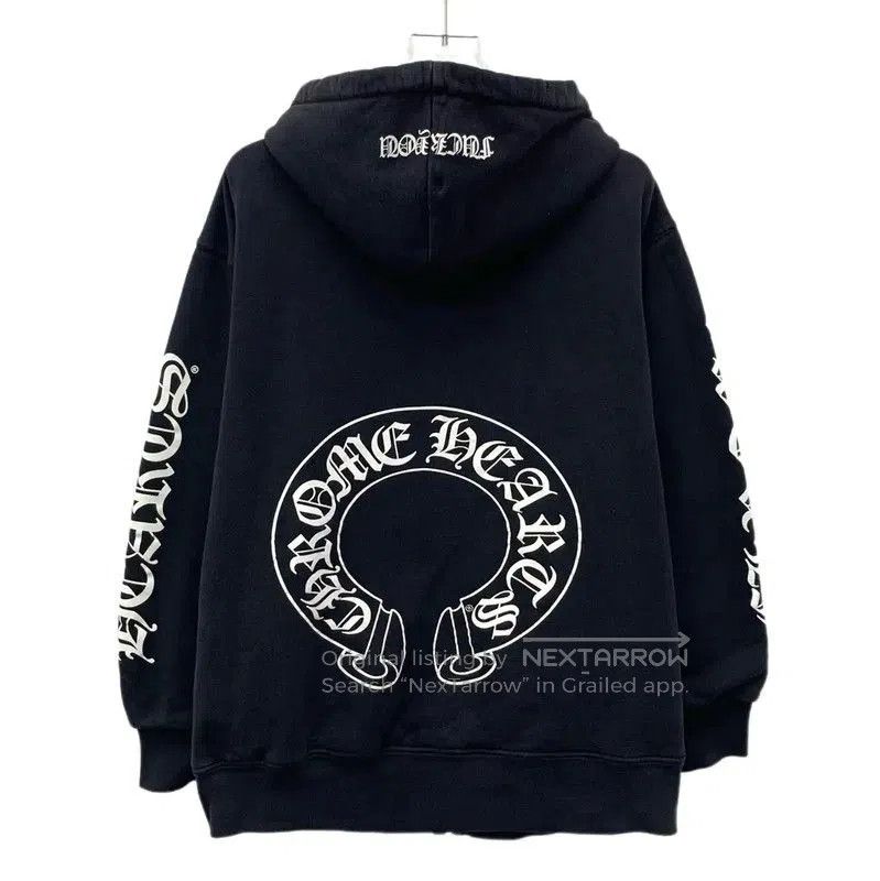 Chrome Hearts Chrome Hearts Black Cotton Zip-Up Hoodie . Size US M / EU 48-50 / 2 - 1 Thumbnail
