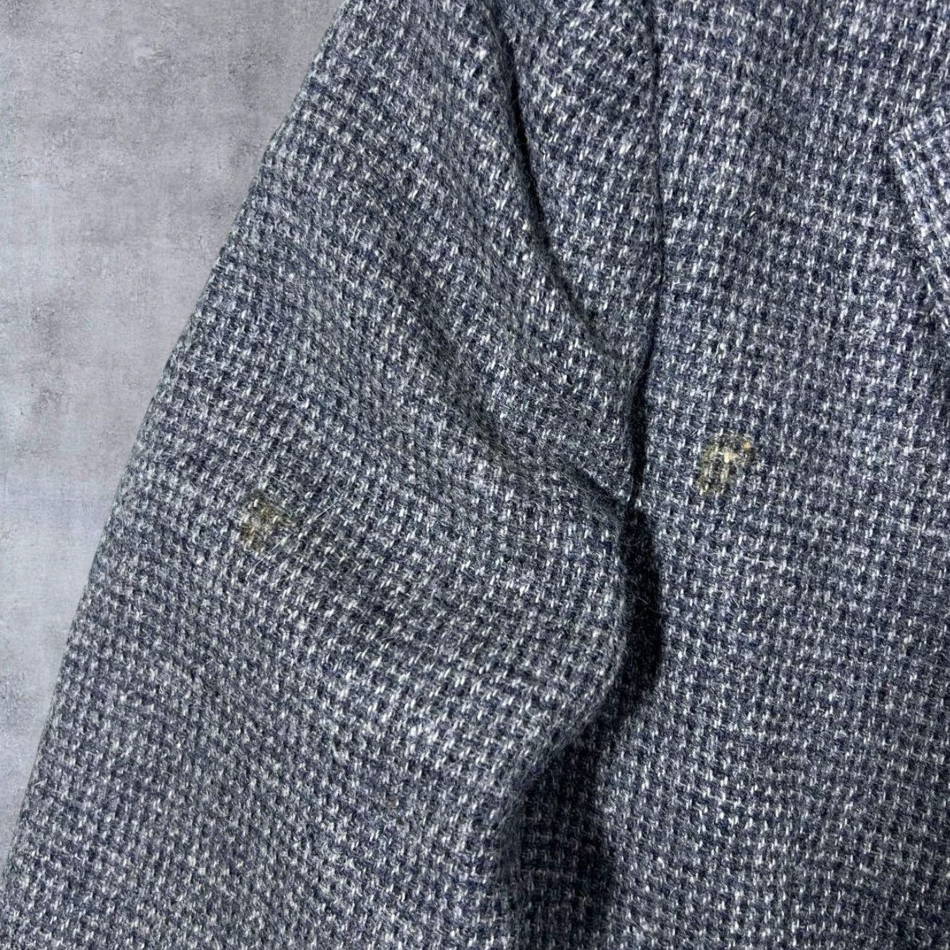 Vintage VINTAGE Reed St. James Blazer Men 42R Grey Houndstooth Wool Brazil Made In Brazil Sports Coat Blazer Size 42R - 5 Thumbnail
