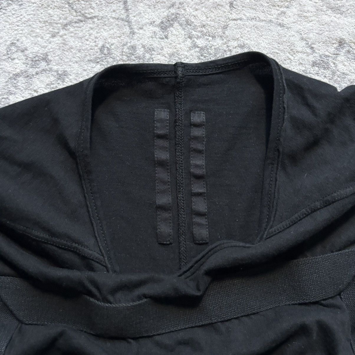Rick Owens Rick Owens FW15 Strap Attachment Long Sleeve T-Shirt Black Size US S / EU 44-46 / 1 - 5 Thumbnail