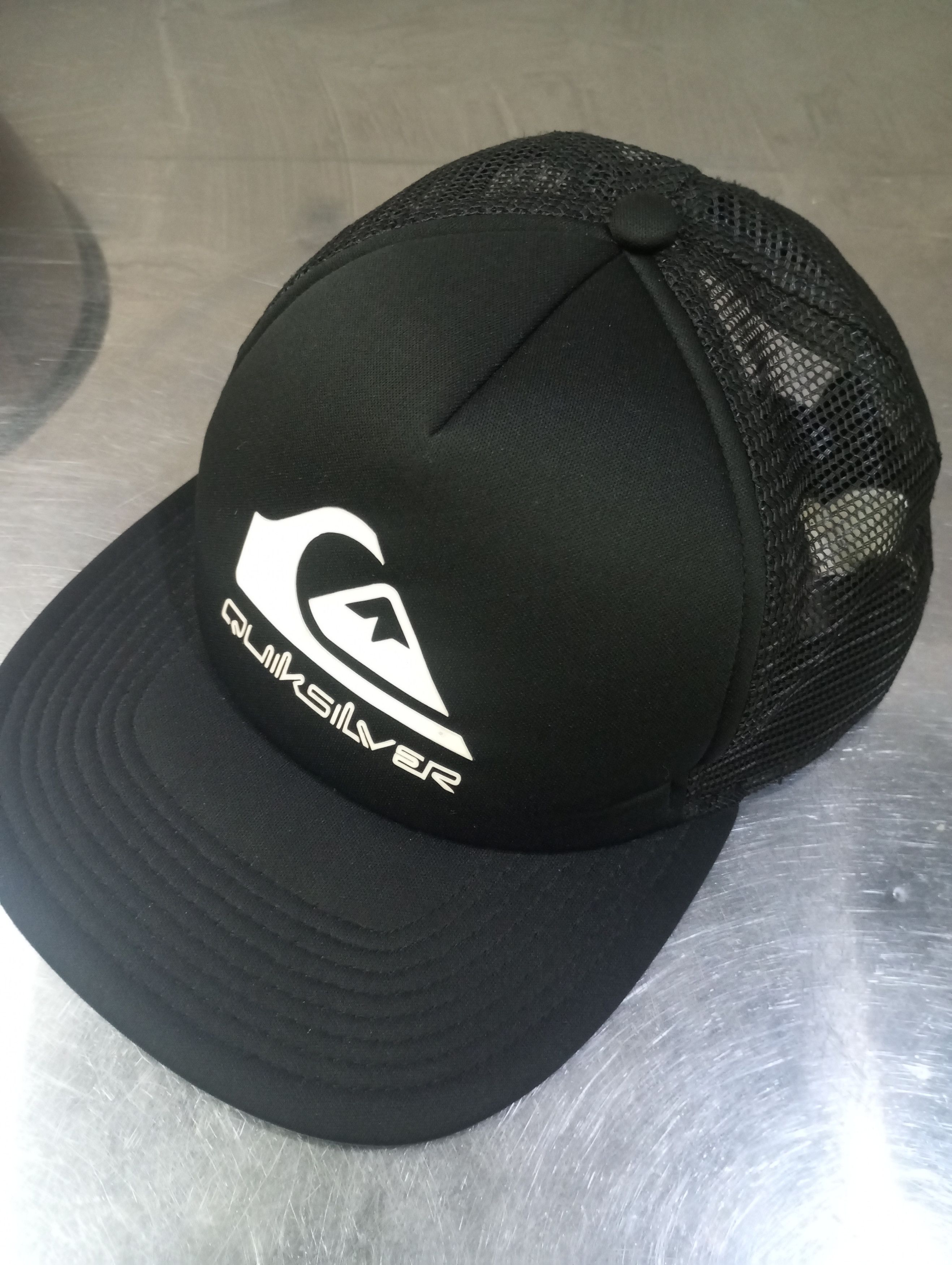 Quiksilver Vintage Black 'Quick Silfer' Foamslayer Trucker Cap Size ONE SIZE - 1 Thumbnail
