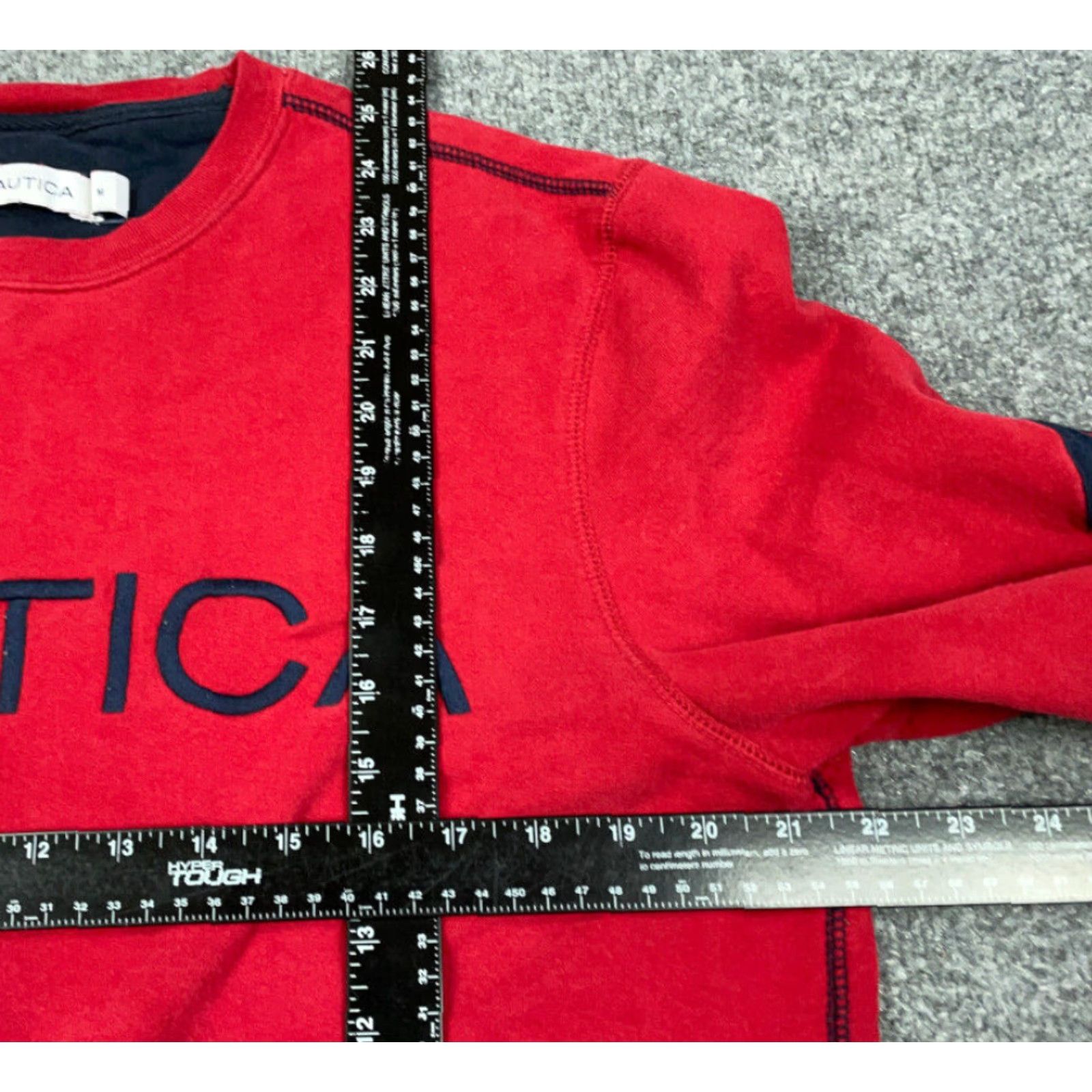 Nautica VINTAGE Nautica Red Embroidered Sweatshirt Adult Medium Crew Neck 90s Retro Mens Size US M / EU 48-50 / 2 - 5 Thumbnail