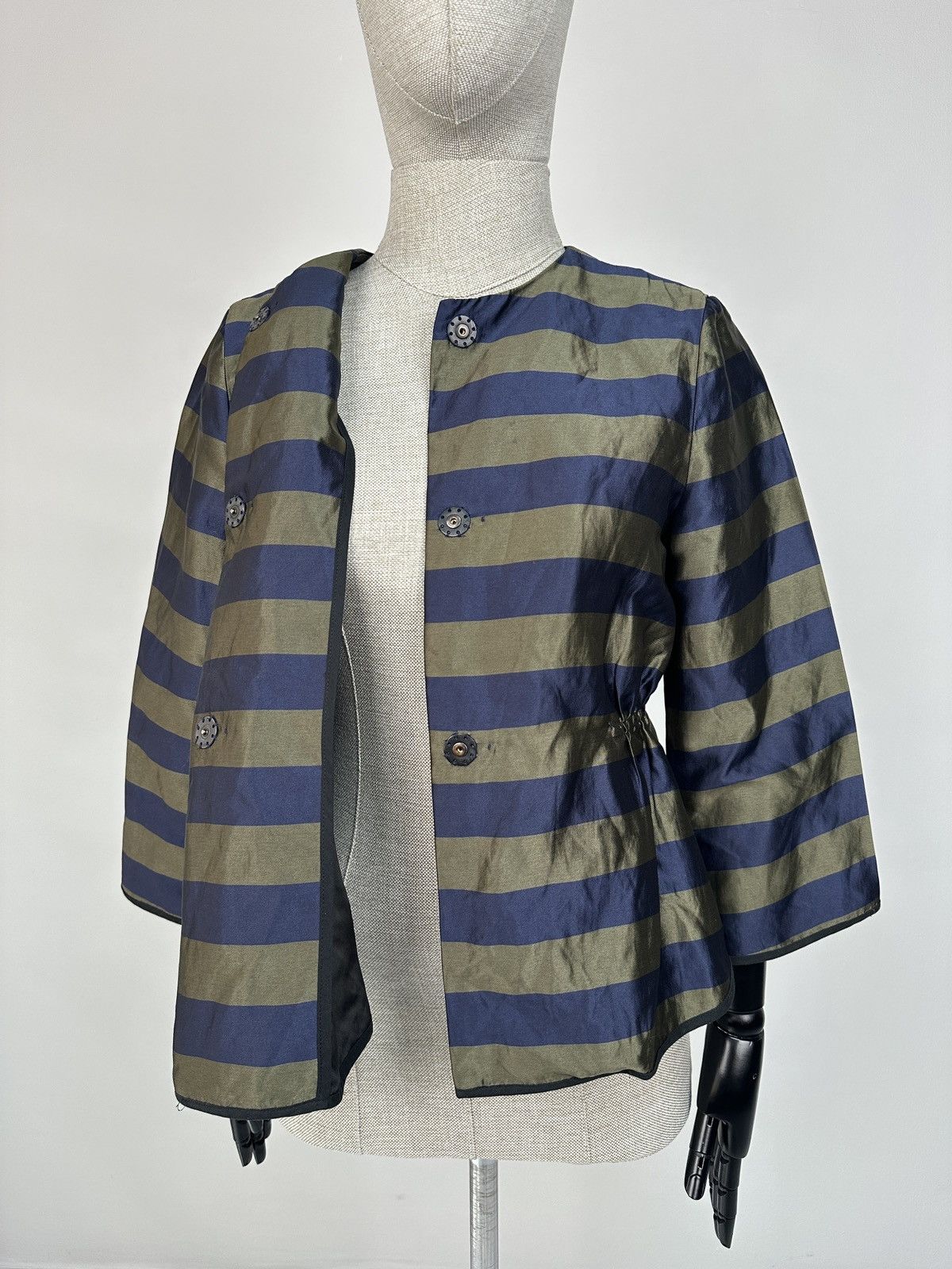 Other ODEEH Germany Metallic Organdi Striped Blazer Jacket size 36 Size S / US 4 / IT 40 - 5 Thumbnail