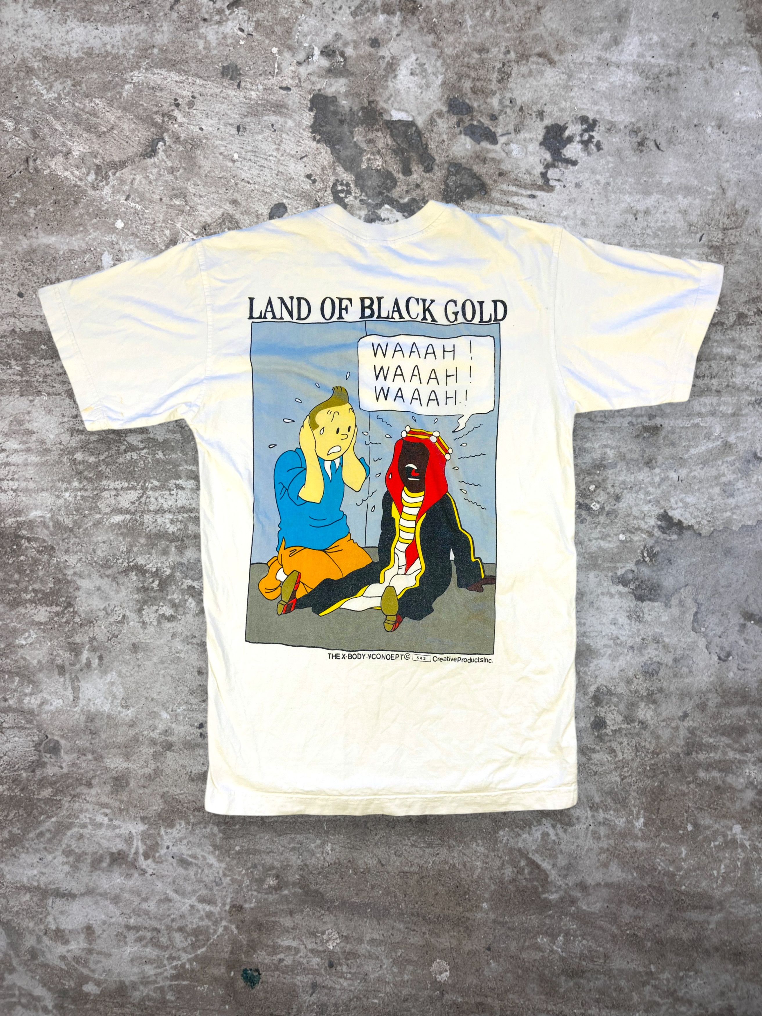 1990s RARE TIN TIN LAND OF BLACK GOLD TEE - № 359