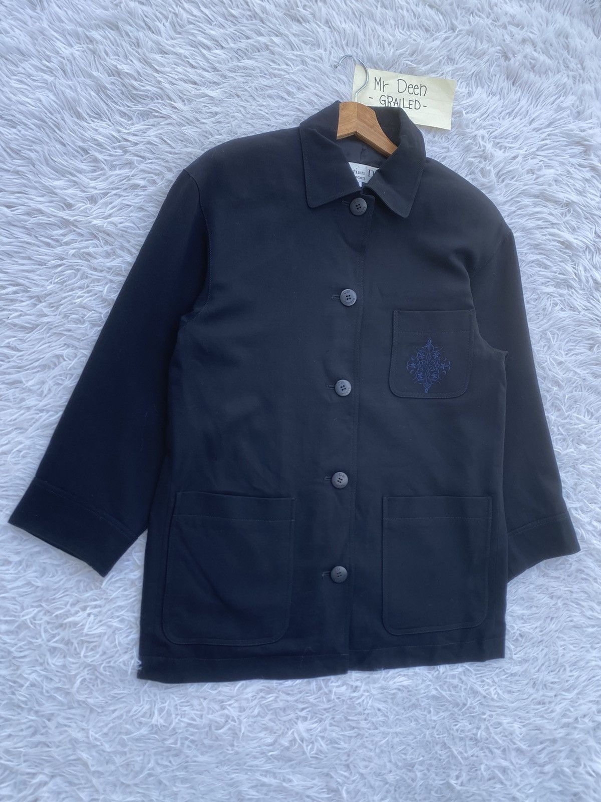 Christian Dior Monsieur Rare Vintage Christian Dior 3/4 Sleeve Blazer/ Jacket Size 36S - 2 Thumbnail