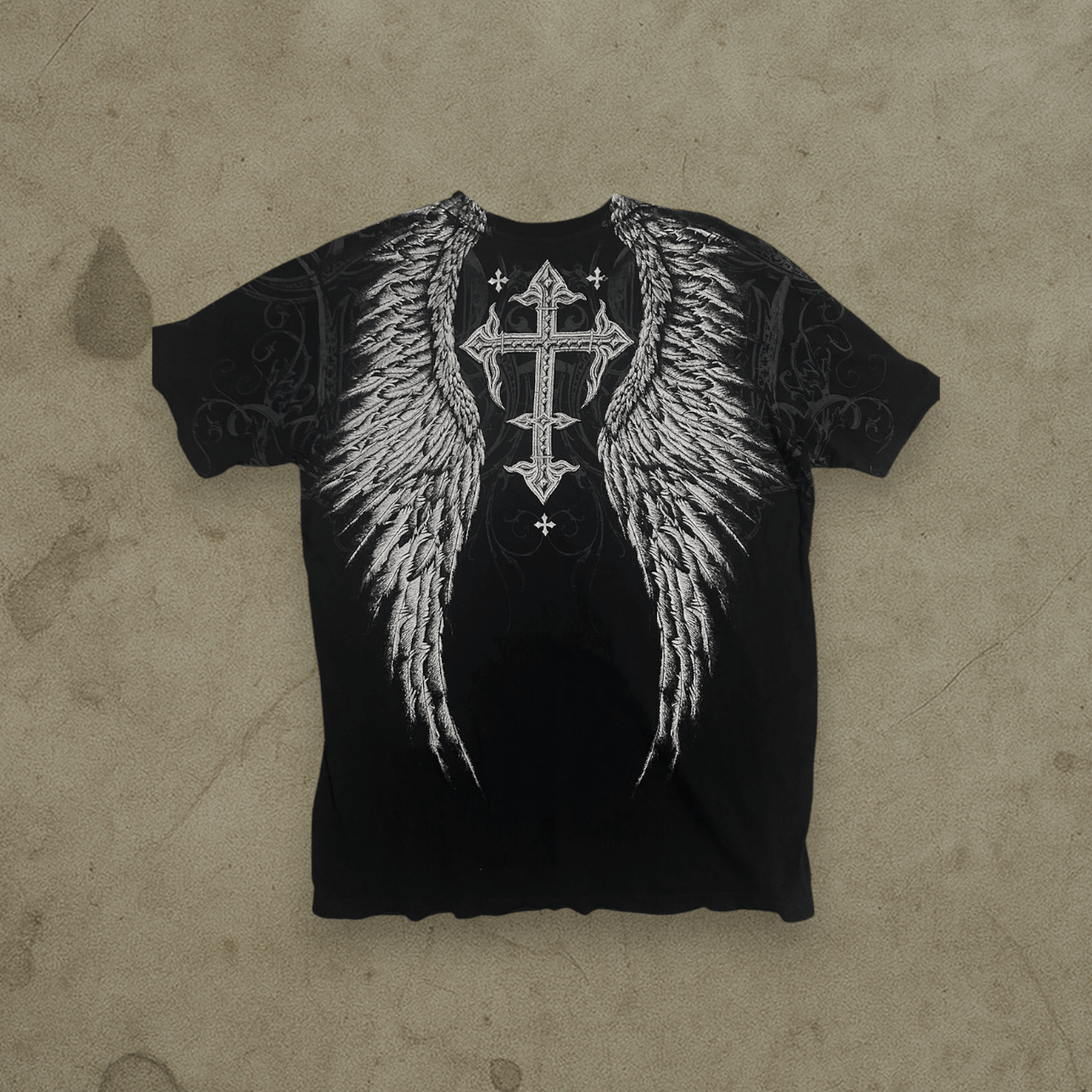 Affliction Vintage Affliction Skull & Wings Graphic Tee Size US M / EU 48-50 / 2 - 2 Thumbnail