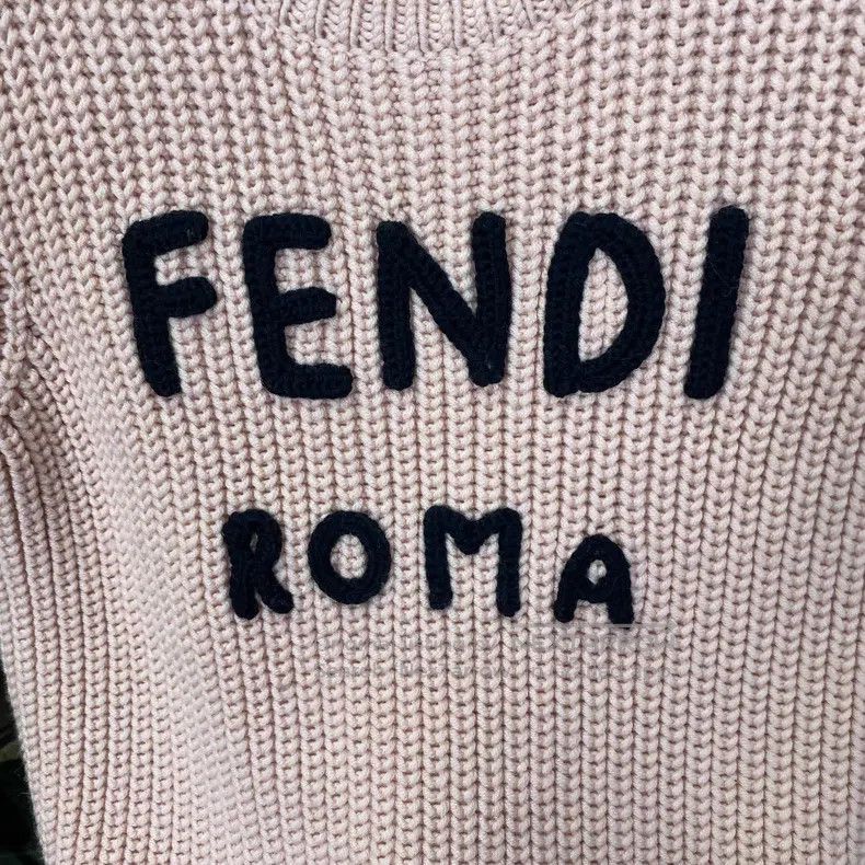 Fendi Fendi Pink Logo Sweatshirt Size S / US 4 / IT 40 - 4 Thumbnail